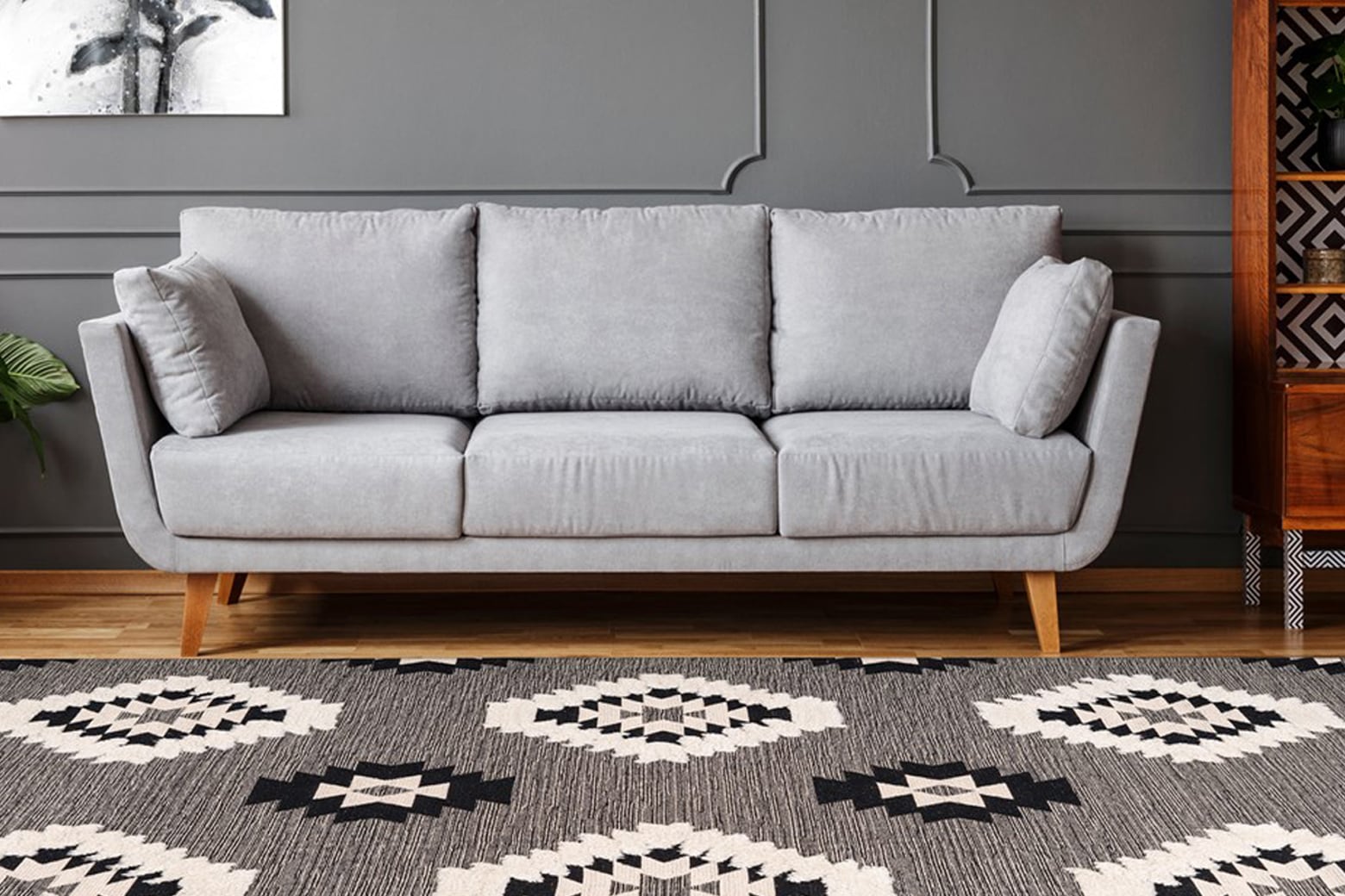 Teppich ARTE ESPINA "Ethnie 400", grau, B:80cm H:10mm L:150cm