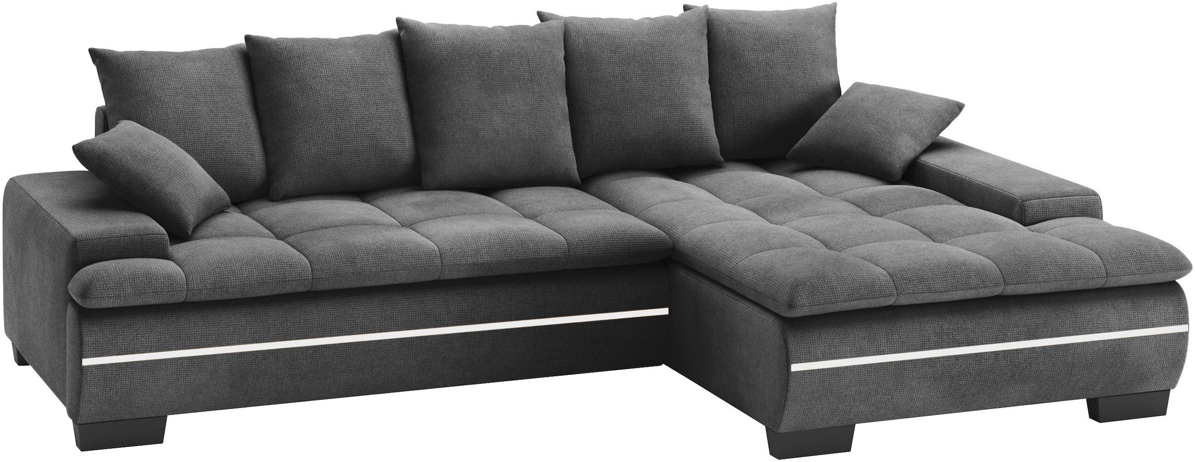 Mr. Couch Ecksofa "Haiti II, L-Form", RGB-LED Beleuchtung, Kaltschaum, wahl günstig online kaufen