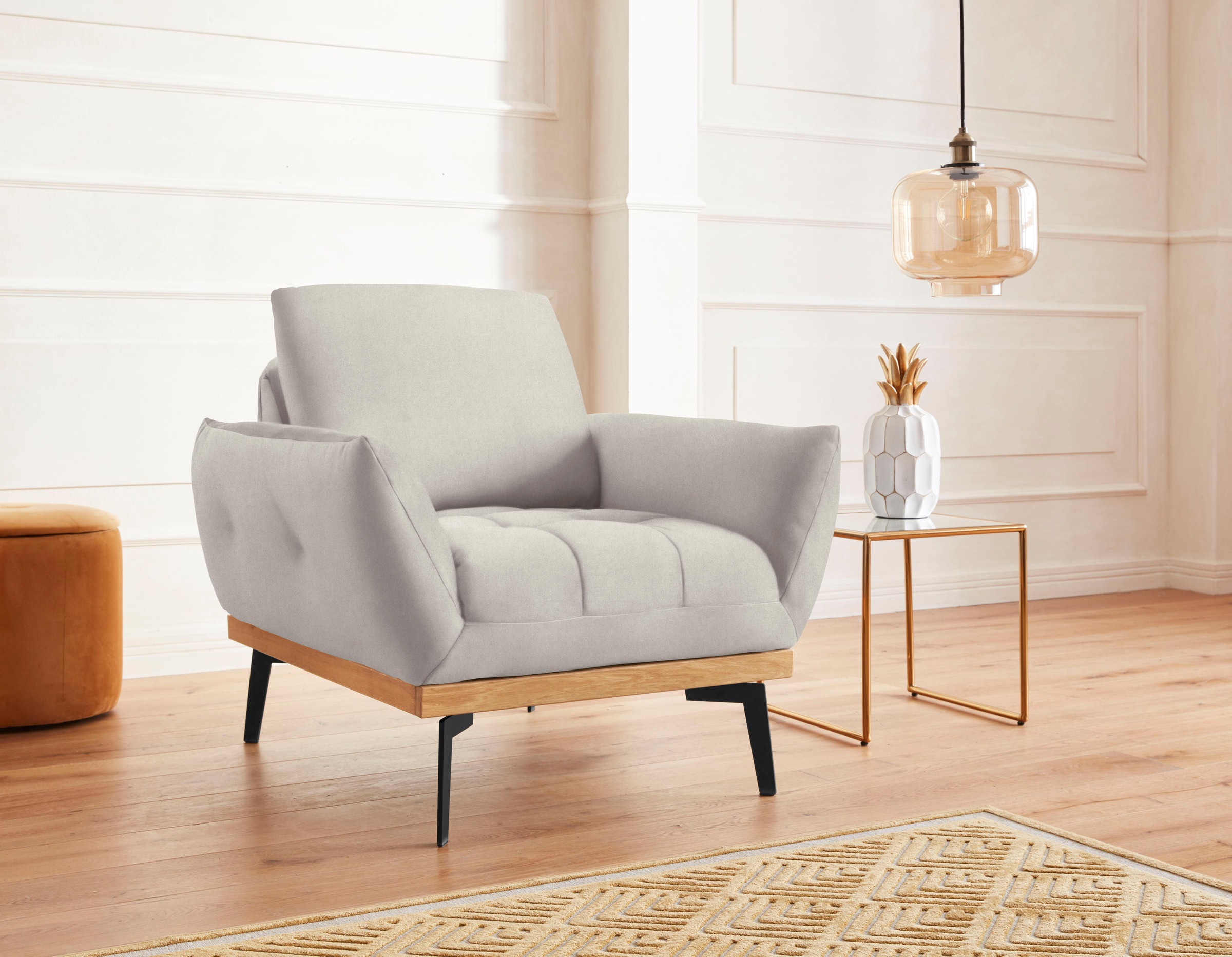 exxpo - sofa fashion Sessel »Palic, Loungesessel mit Rückenverstellung, hoh günstig online kaufen