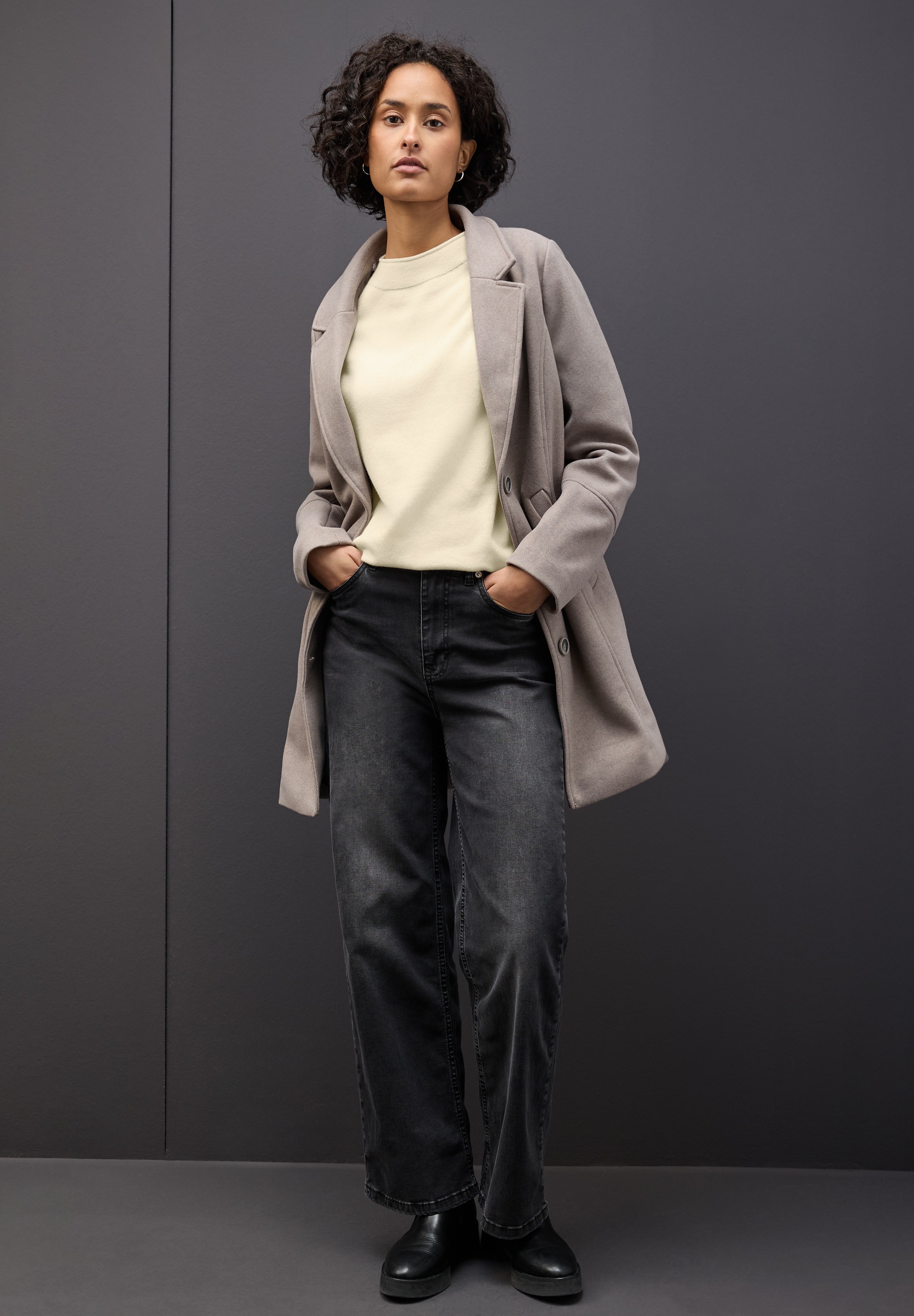 STREET ONE Strickpullover, mit feiner Rollkante