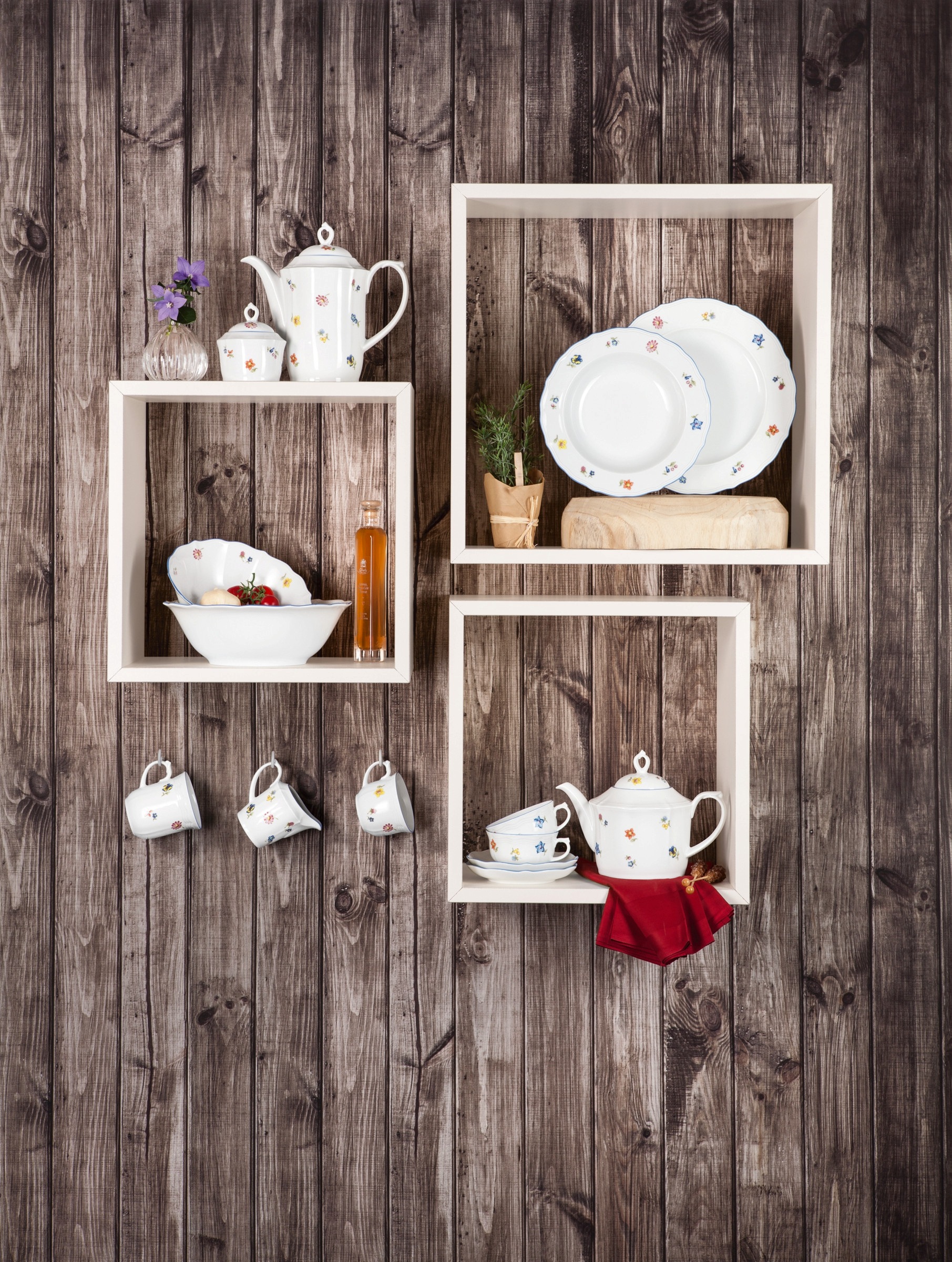 Seltmann Weiden Teeservice »Geschirr-Set Sonate Nostalgie«, (Set, 18 tlg., 6x Teeobertasse 0,14 l
6x Teeuntertasse 13 cm
6x Brotteller rund 17 cm), Tassen, Untertassen, Teller, Made in Germany, 18 Teile, für 6 Personen