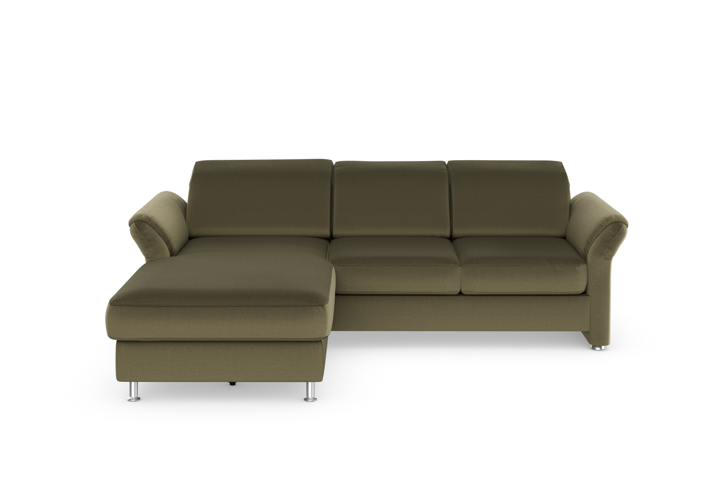 sit&more Ecksofa »Apulia L-Form«, wahlweise Bettfunktion, Bettkasten und Kopf- und Armteilverstellung