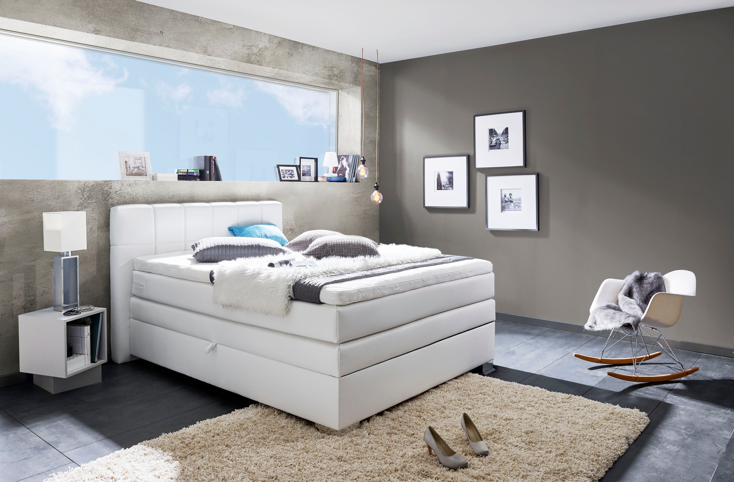 INOSIGN Boxspringbett »Airdrie«, inkl. Bettkasten und Topper