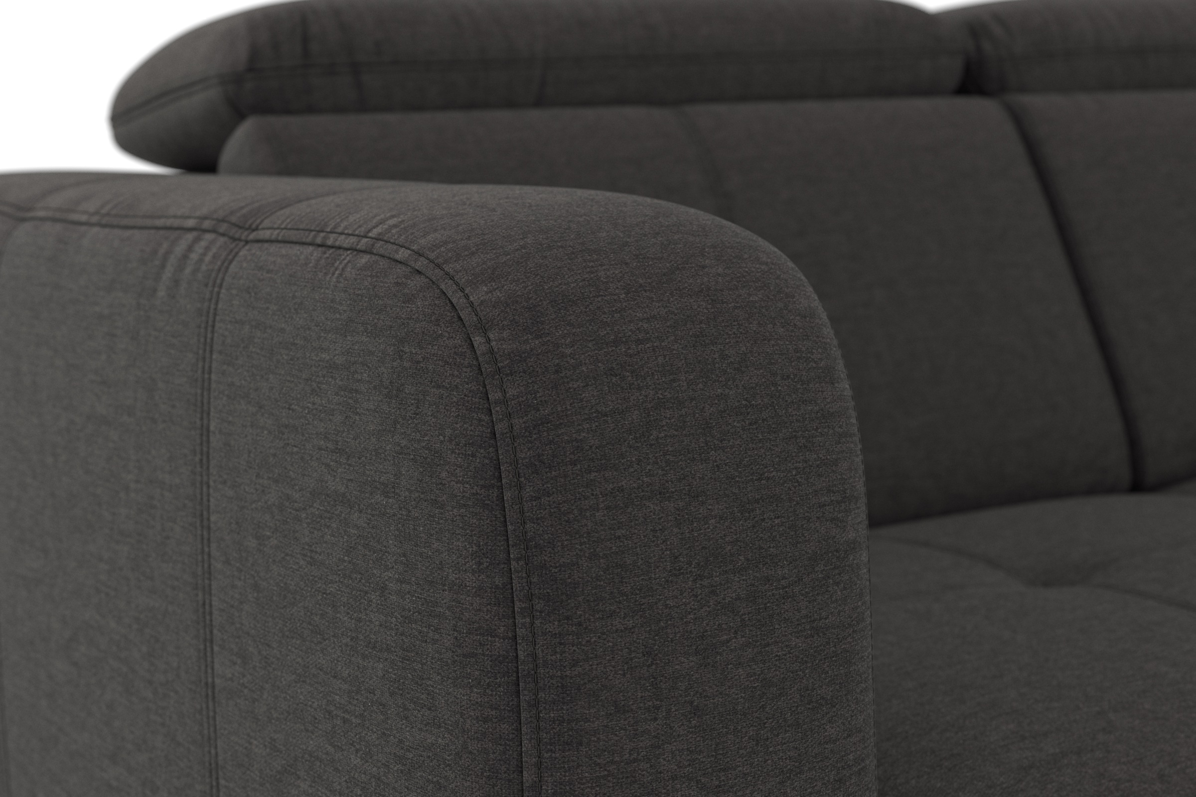 sit&more Ecksofa »Belluci L-Form«, inklusive Federkern, wahlweise mit Bettfunktion und Bettkasten