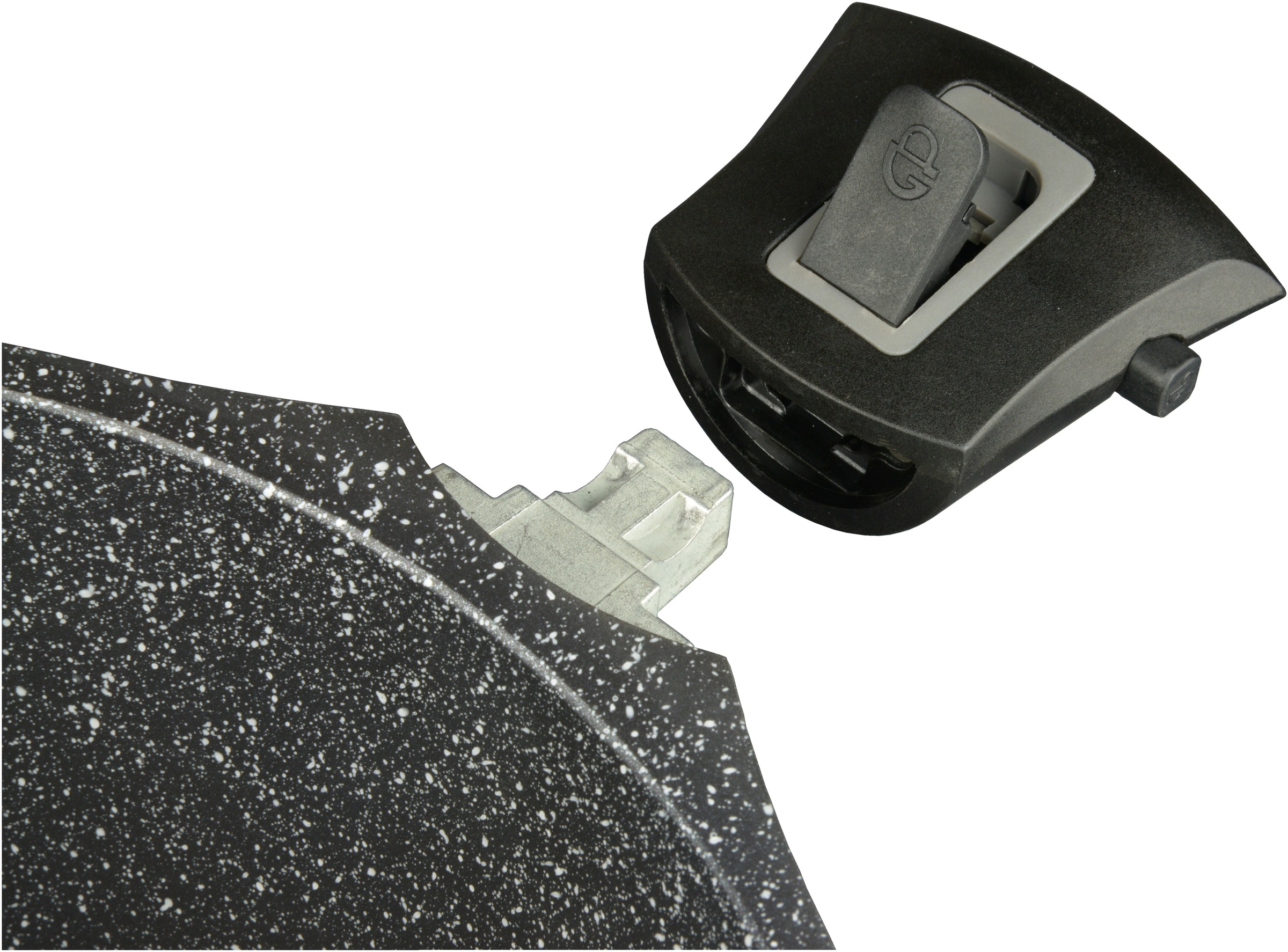 GSW Kochtopf »Easy Click«, Aluminiumguss, (1 tlg.), abnehmbarer Griff, Induktion