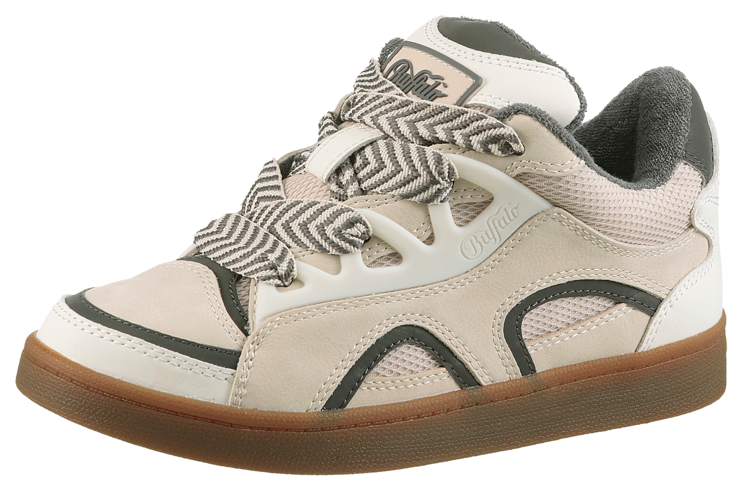 Buffalo Sneaker »LIBERTY SKATE«, Basket-Sneaker, Freizeitschuh, Skate-Schuh mit honigfarbener Laufsohle