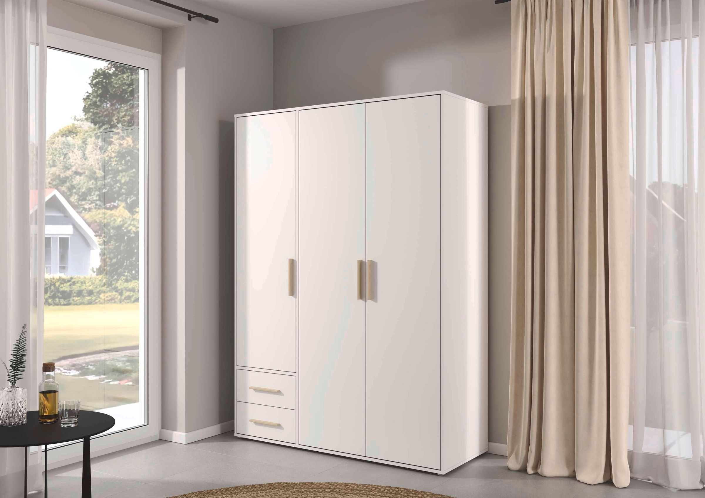 INOSIGN BY RAUCH Kleiderschrank »Schrank Garderobe Schlafzimmer Stauraum PAULLY TOPSELLER Wäscheschrank«, (mit 3 unterschiedlichen Griff-Varianten) 3 Griffvarianten MADE IN GERMANY