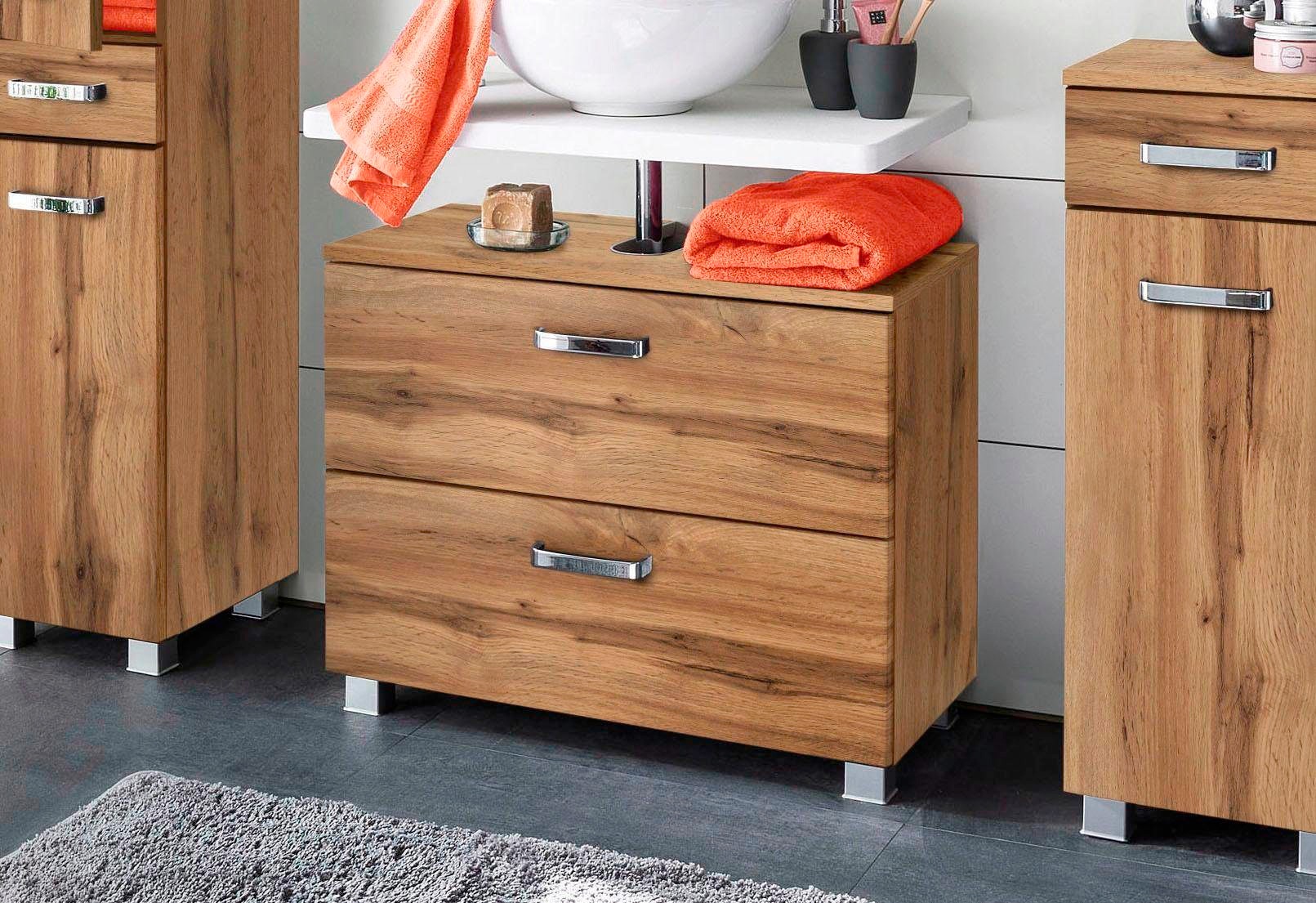 welltime Waschbeckenunterschrank "Ravenna" Breite 70 cm, Türen mit Anschlag günstig online kaufen