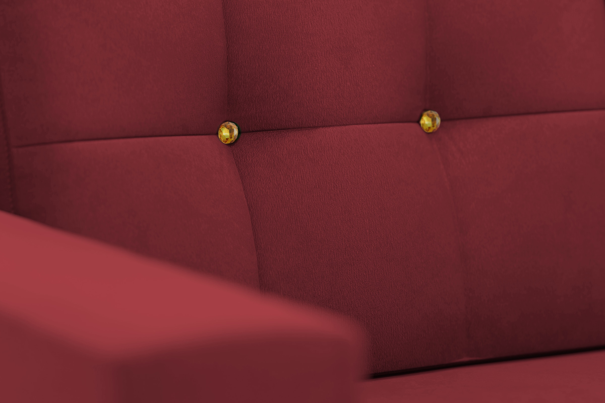 sit&more 2-Sitzer »Orient 5«, Rückenkissen mit Strass-Stein, goldfarbene Applikationen