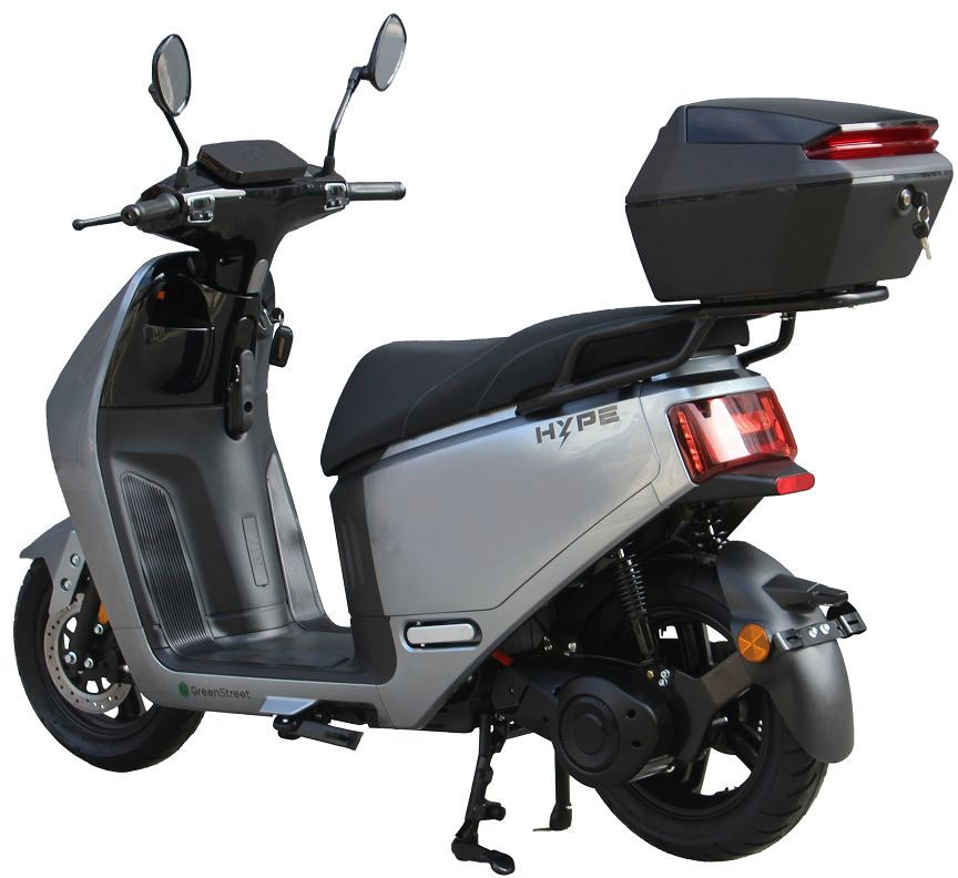 GreenStreet E-Motorroller »HYPE 3000 W 85 km/h inkl. Topcase«, bis zu 90 km Reichweite, mit USB-Anschluss und Keyless-System