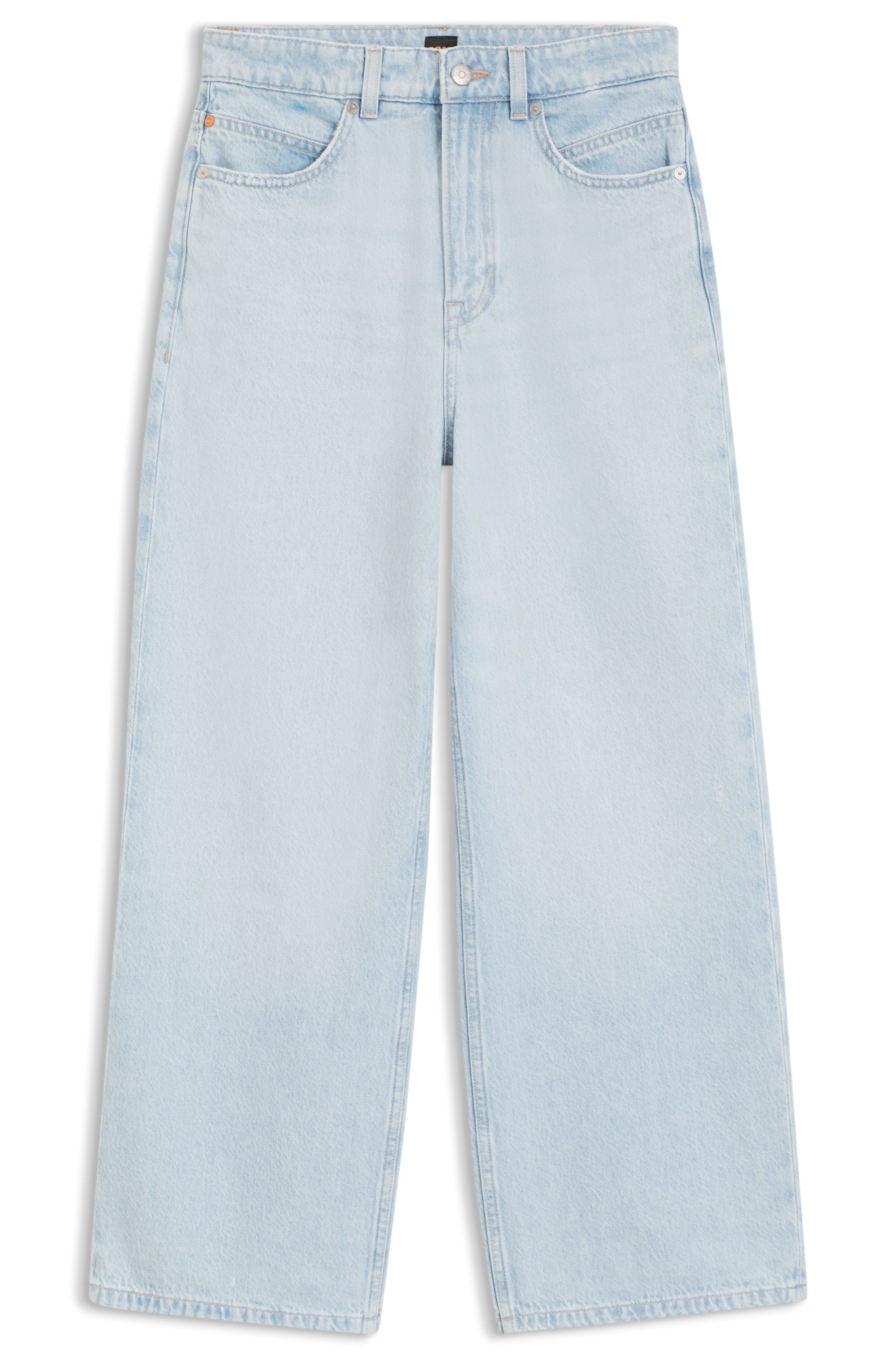 BOSS ORANGE Straight-Jeans »MARLENE CROP Premium Damenmode« High Rise in verkürzter Länge