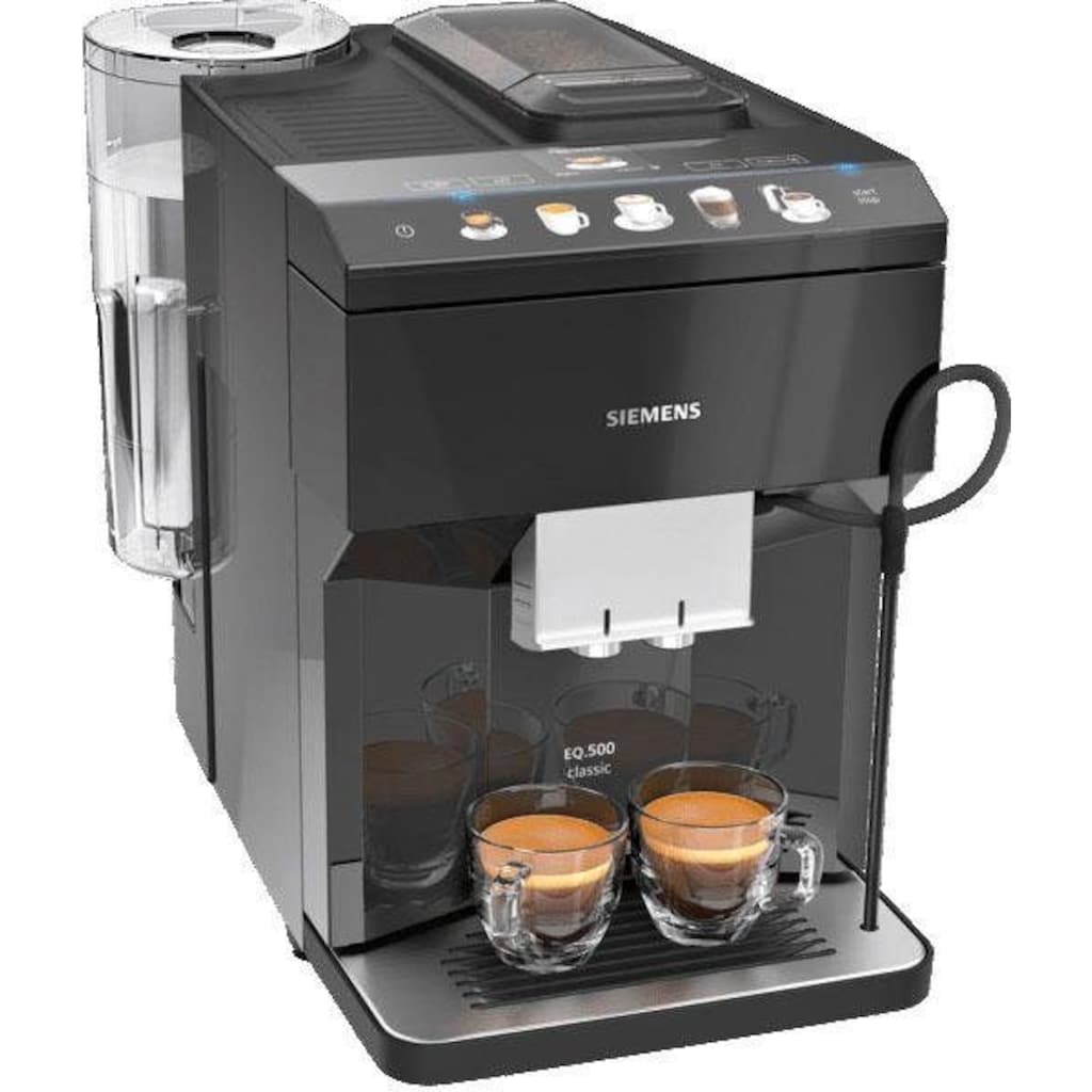 SIEMENS Kaffeevollautomat »EQ.500 classic TP503D09«, 2 Tassen gleichzeitig, flexible Milchlösung, inkl. BRITA Wasserfilter