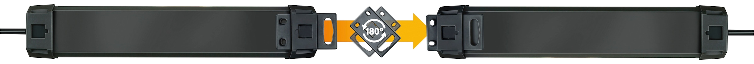 Brennenstuhl Steckdosenleiste »Premium-Line Comfort Switch Plus«, 6-fach, (Kabellänge 3 m), zusätzlicher Hand-Fußschalter