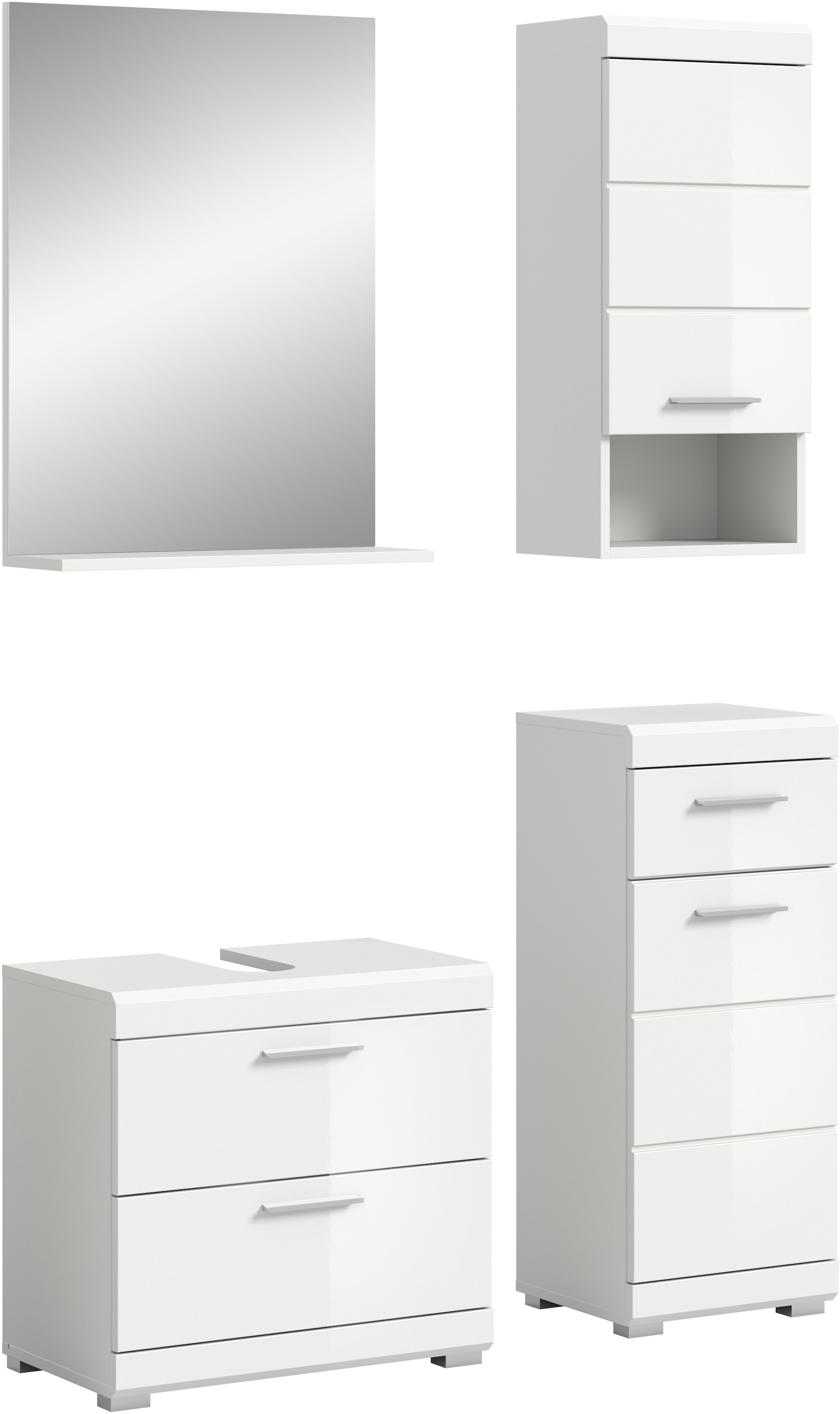 INOSIGN Badmöbel-Set »Siena, 4 teilig, bestehend aus:« Set, TOPSELLER!, 3 S günstig online kaufen