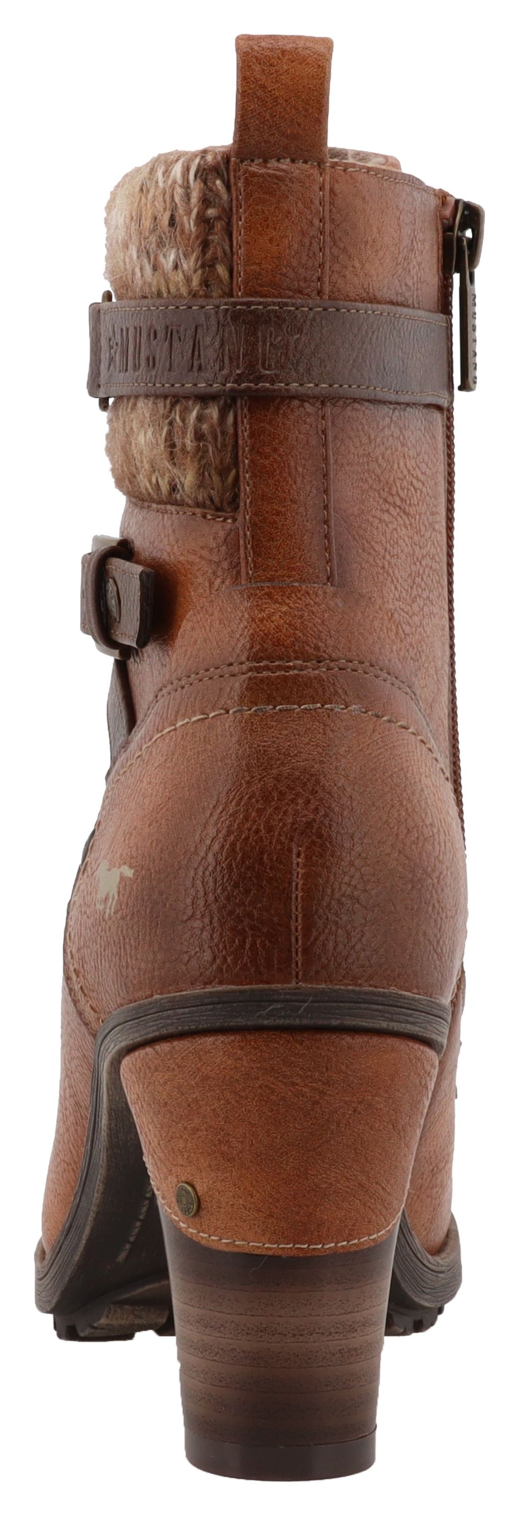 Mustang Shoes Winterstiefelette »Palma«, Schnürstiefelette, Winterboots mit modischem Absatz