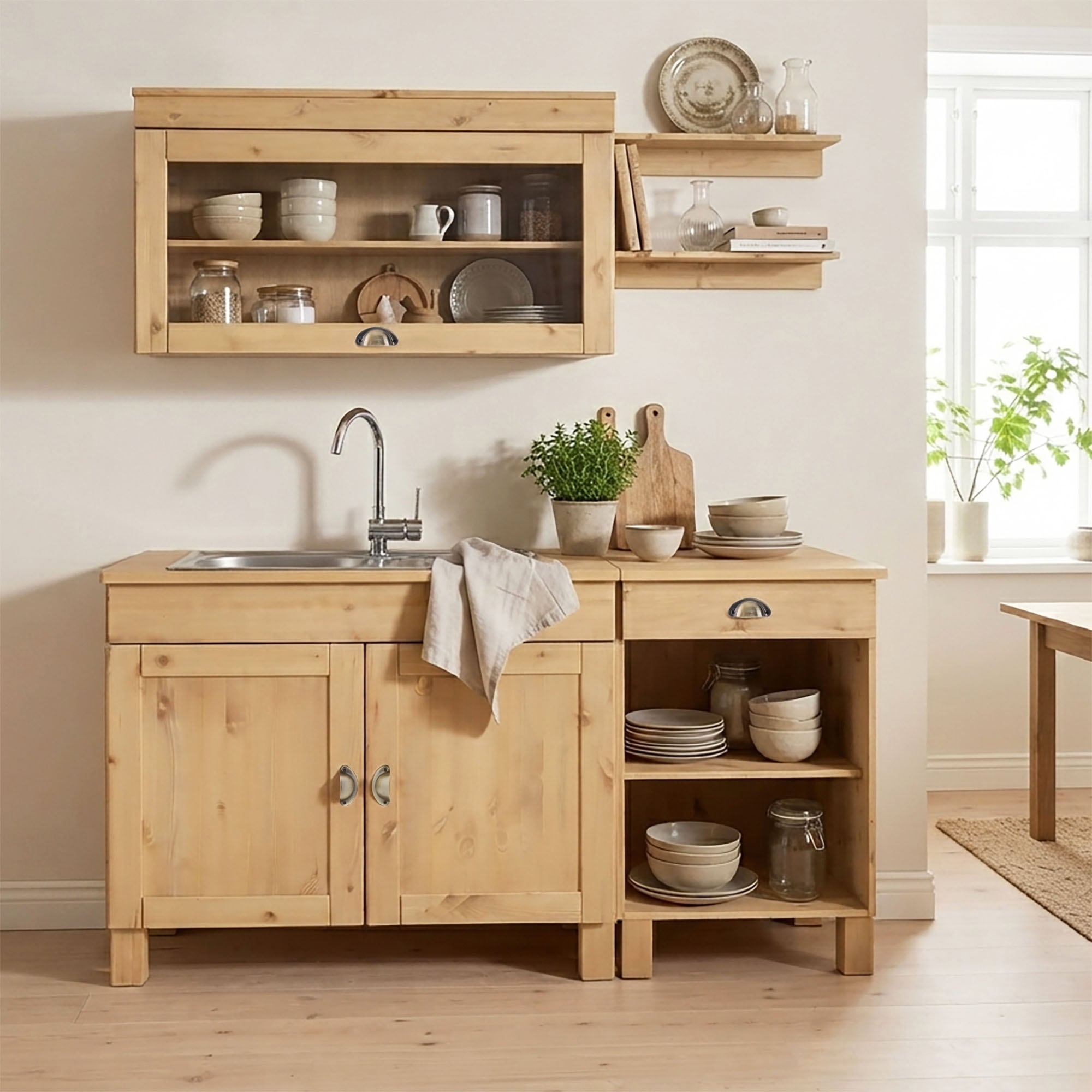Home affaire Pantryküche »Oslo« Breite 150 cm, ohne E-Geräte