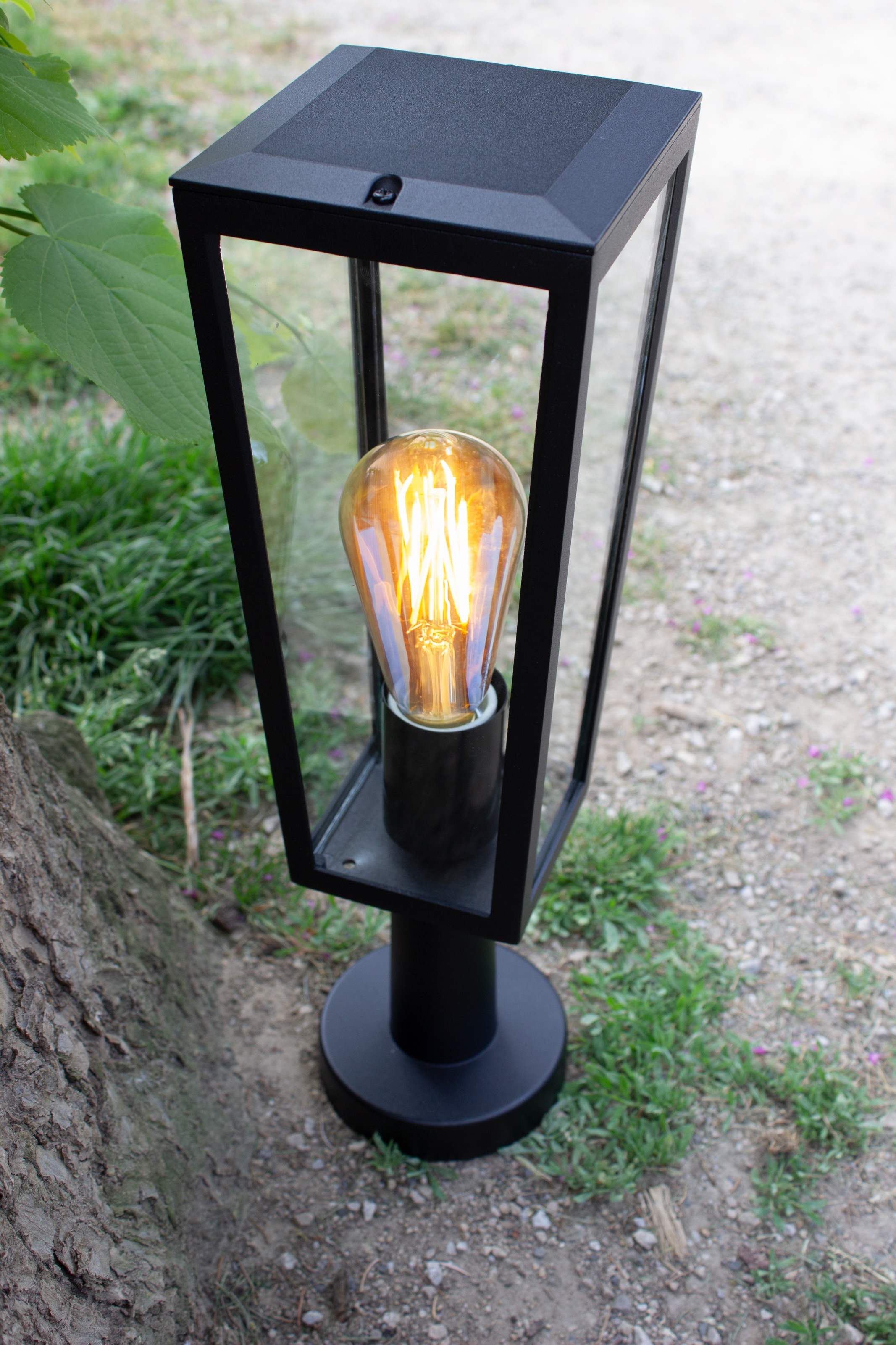 LUTEC Außen-Stehlampe »Aussensockelleuchte PINE«, 1 flammig, Leuchtmittel E27 | ohne Leuchtmittel