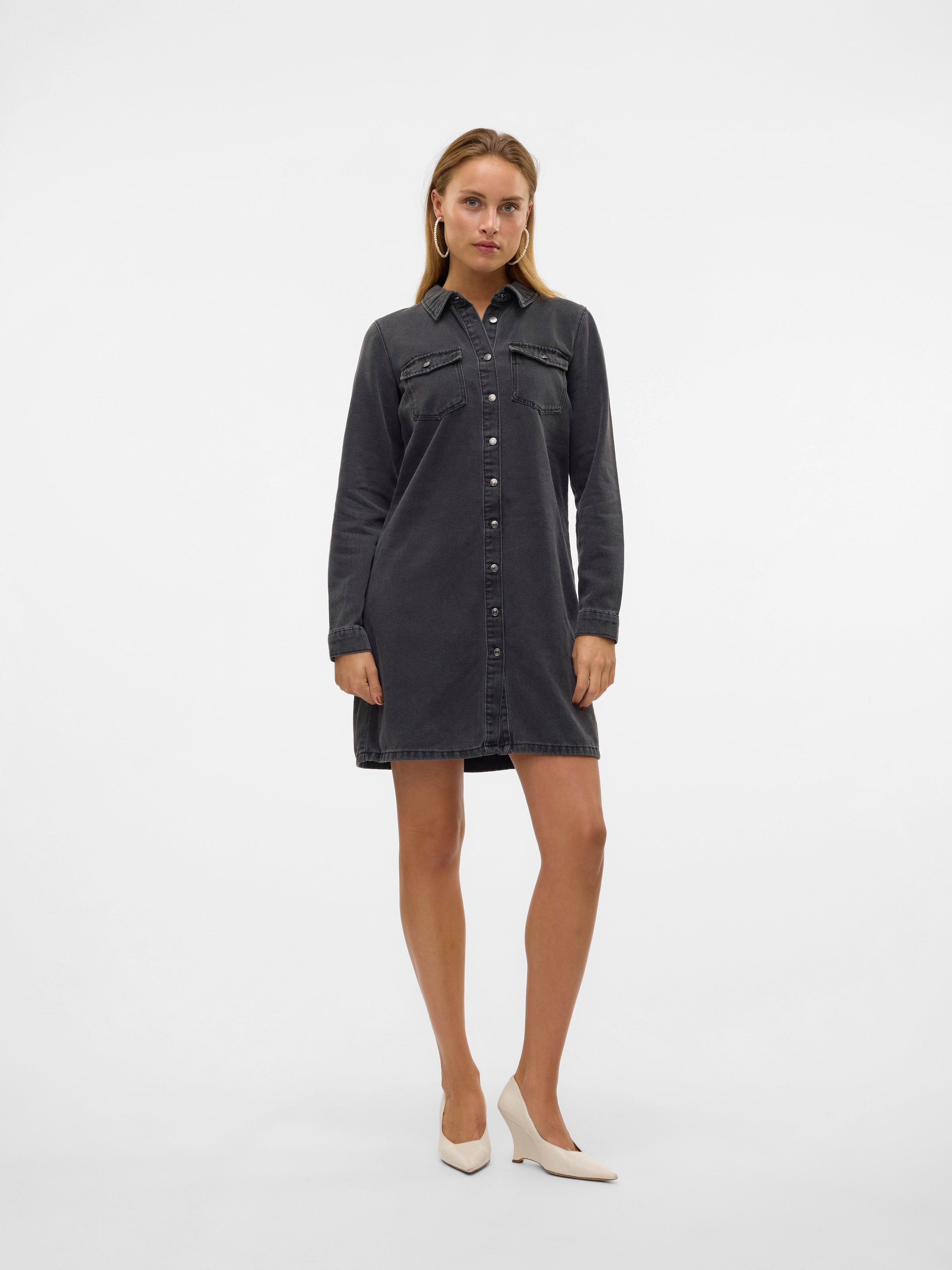 Vero Moda Jeanskleid »VMJENNIE LS SHORT DENIM DRESS GA NOOS«