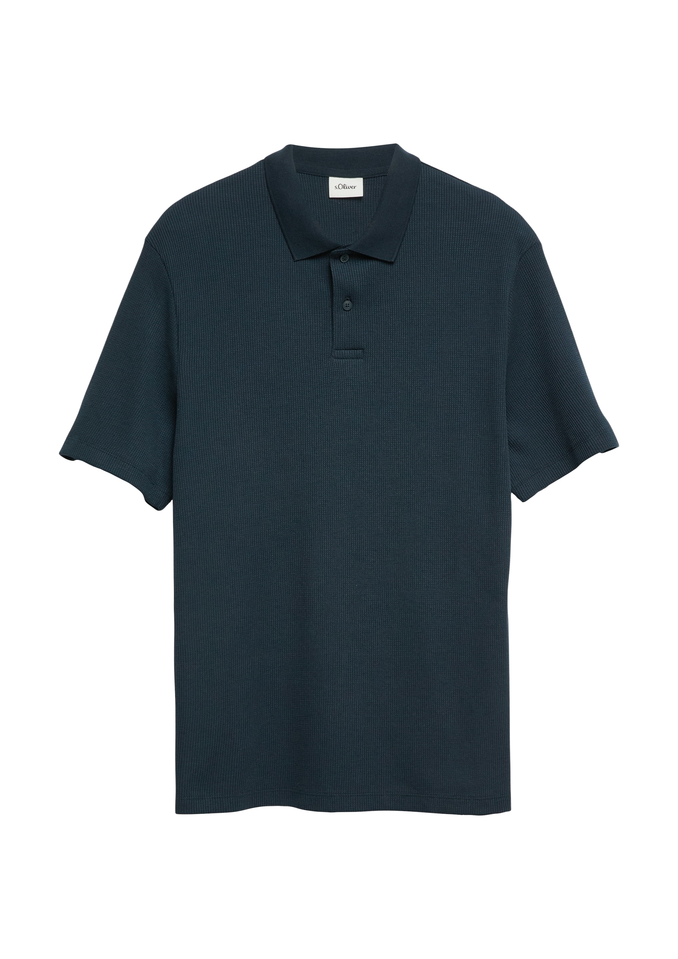 s.Oliver Poloshirt Sommer-Poloshirt in Struktur-Optik