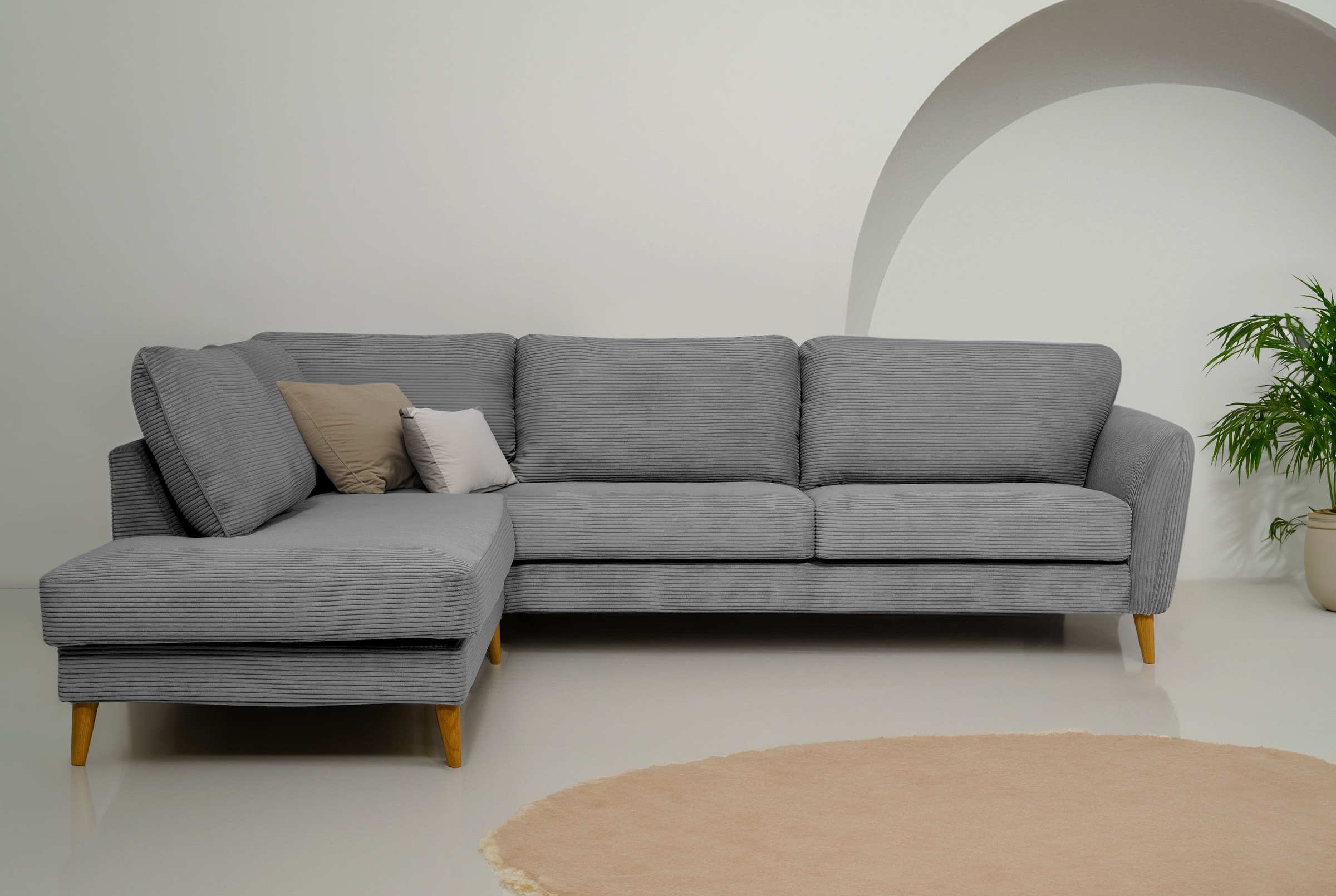 Home affaire Ecksofa »MARSEILLE 278/202 cm, L-Form, Ottom. rechts/links, ve günstig online kaufen
