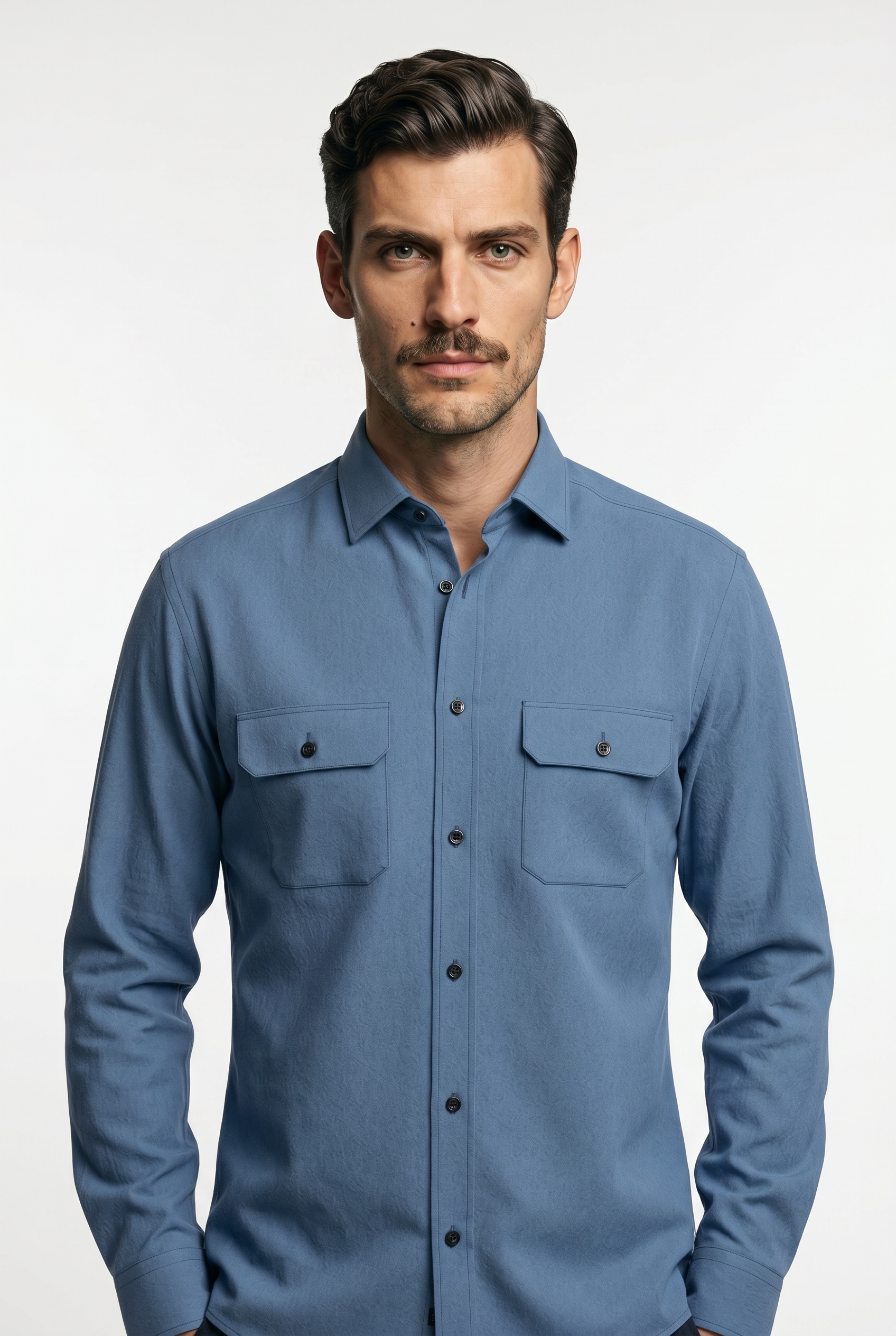 OLYMP Langarmhemd Feincord, Businesshemd, Kentkragen, regular fit