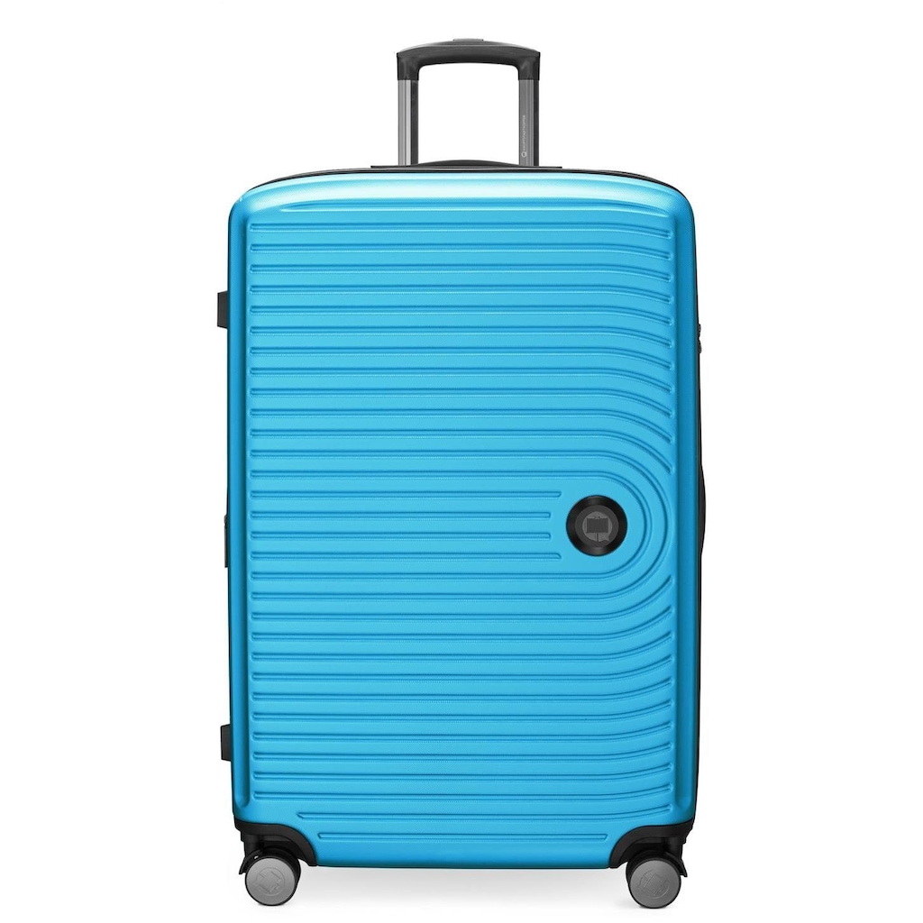 Hauptstadtkoffer Hartschalen-Trolley »Mitte, 77 cm, cyanblau«, 4 Rollen