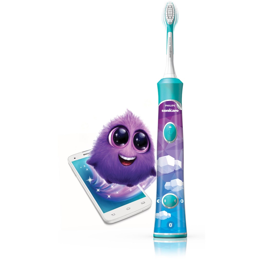 Philips Sonicare Elektrische Kinderzahnbürste »HX6322/04«, 2 St. Aufsteckbürsten