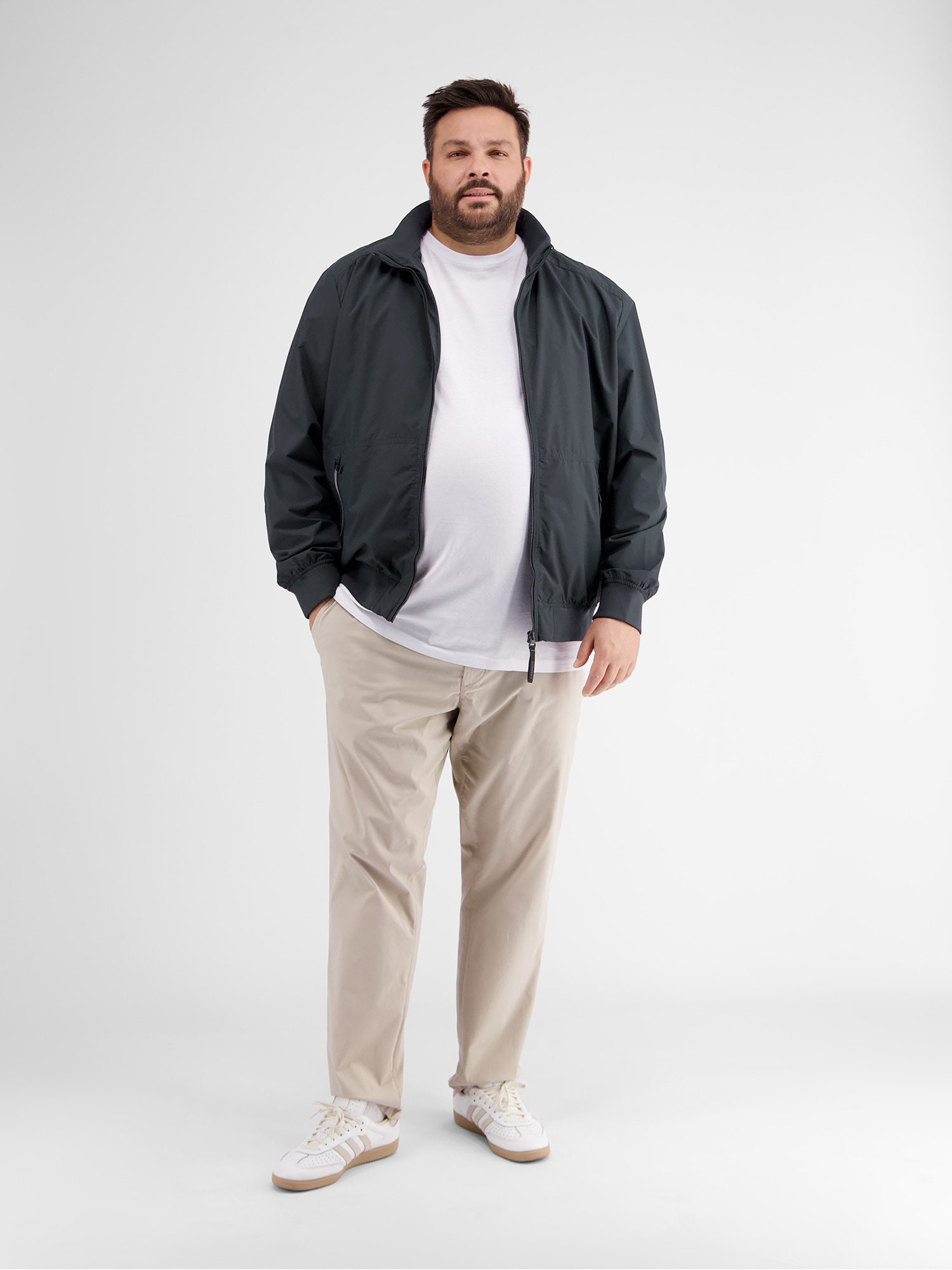 LERROS Blouson »LERROS Herren Blouson, wind- und wasserabweisend in Übergrößen«, ohne Kapuze, Wasser- und windabweisend, atmungsaktiv