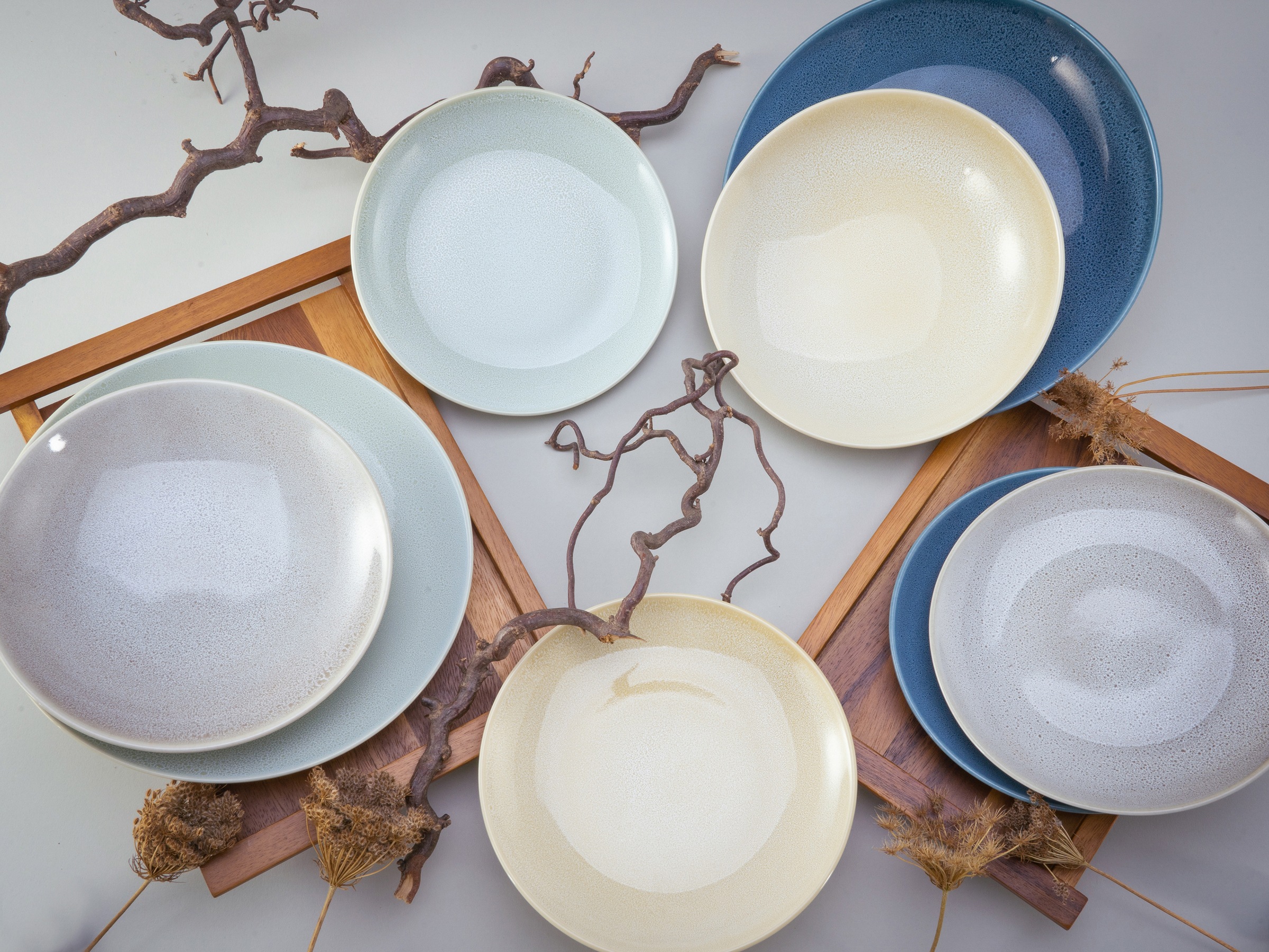 CreaTable Tafelservice »Geschirr-Set Reactive« Service, nostalgische Spezia günstig online kaufen