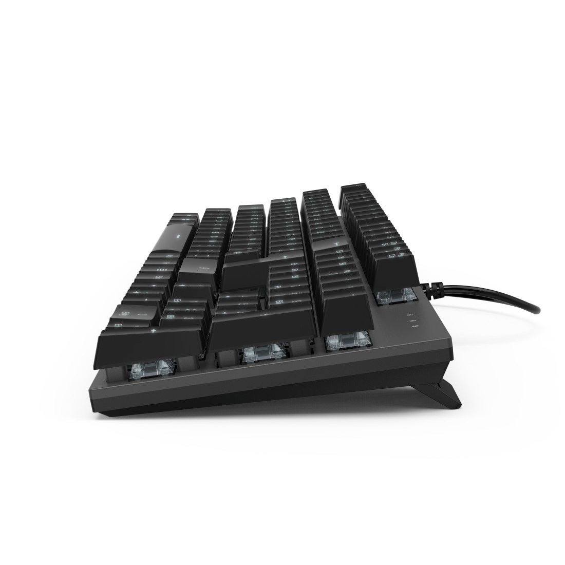 Hama Tastatur »Mechanische Office Tastatur "MKC-650", Schwarz, Anthrazit«, (ausklappbare Füße-Fn-Tasten-ergonomische Form)