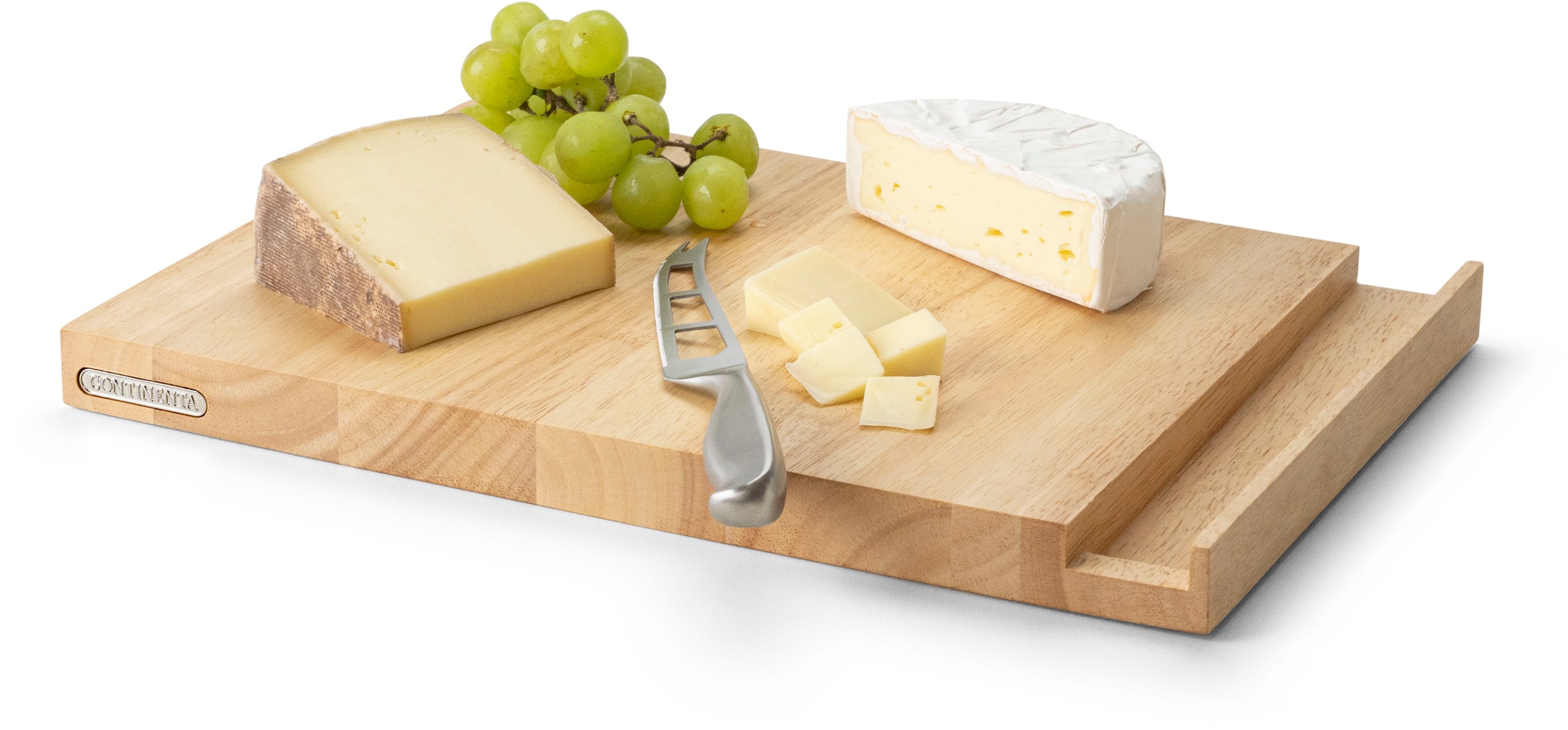 Continenta Käsebrett »mit Messer, Gummibaum« hochwertige Verarbeitung, inkl günstig online kaufen