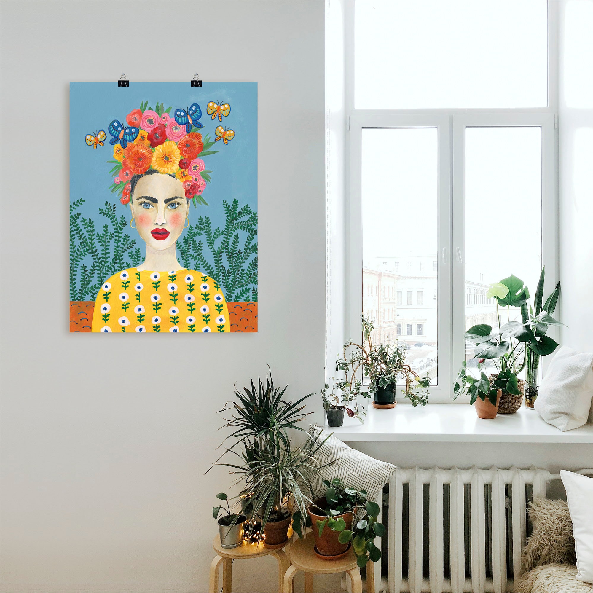 Artland Wandbild »Frida-Kopfschmuck I«, Bilder von Frauen, (1 St.), als Leinwandbild, Poster, Wandaufkleber in verschied. Größen