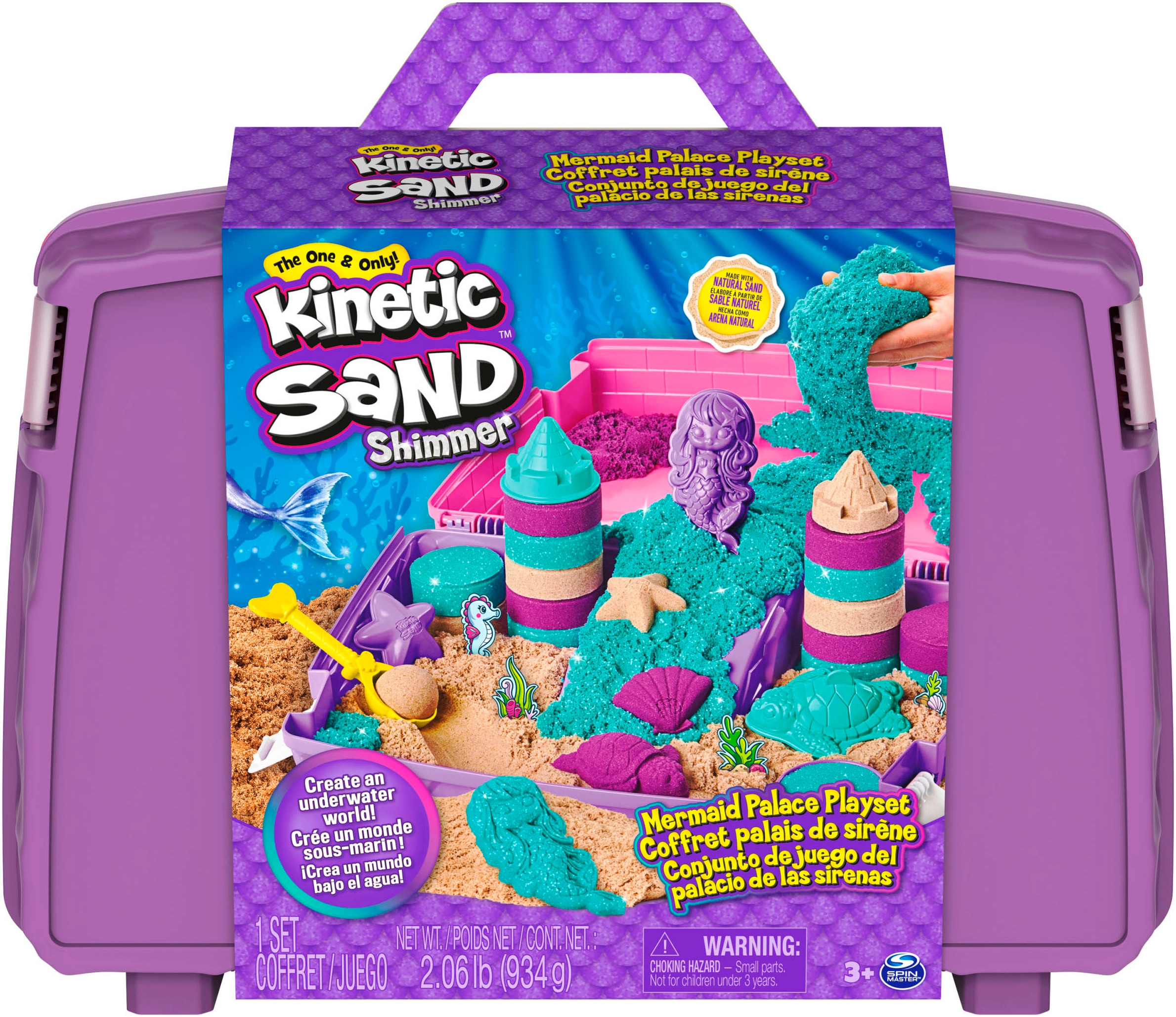 Spin Master Kreativset »Kinetic Sand - Mermaid Folding Sand Box 934 g«