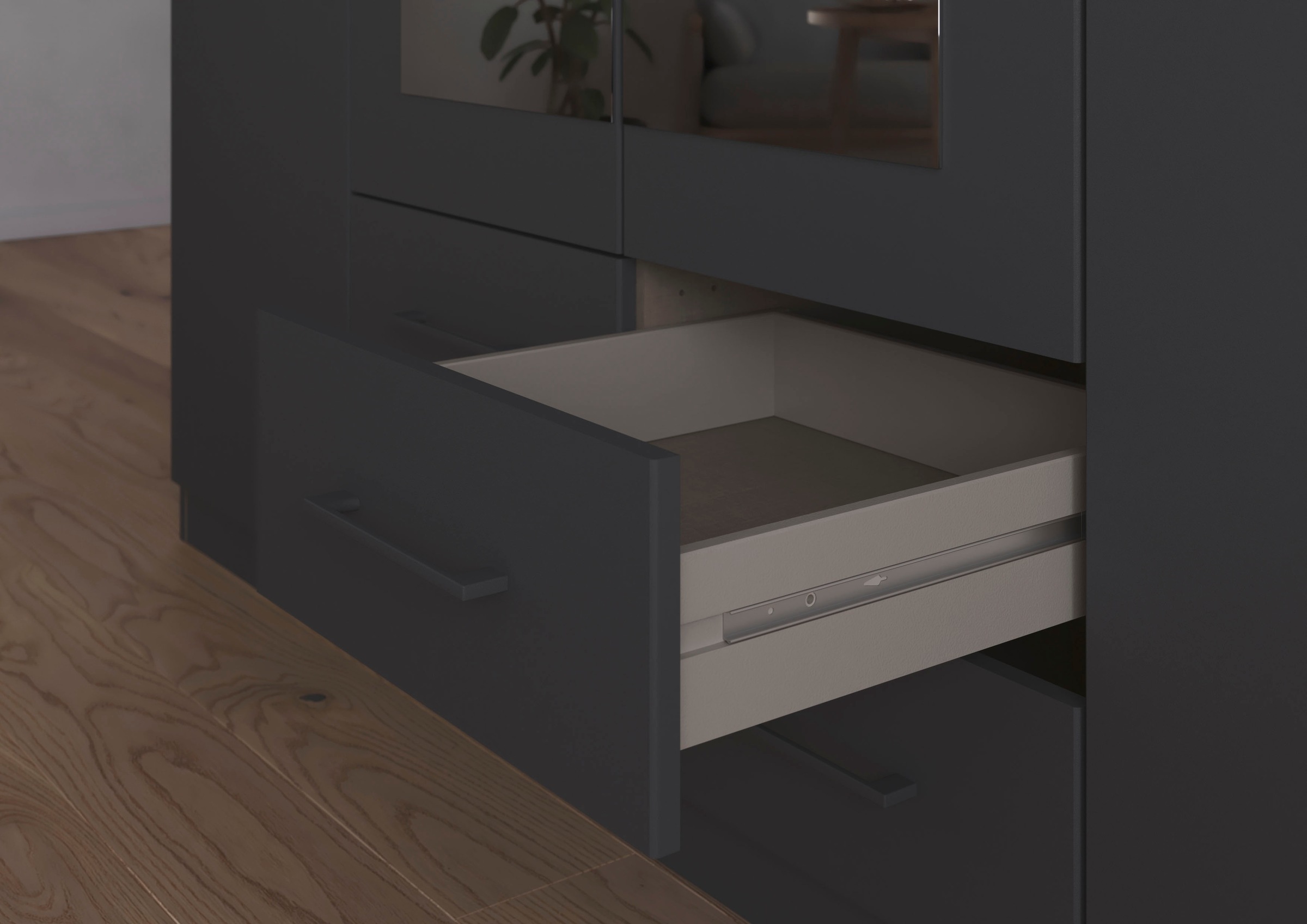 rauch Drehtürenschrank »Kleiderschrank Schrank Garderobe KREFELD optional mit Spiegel«, mit 3 Griff-Varianten, inkl. praktischen Schubladen MADE IN GERMANY