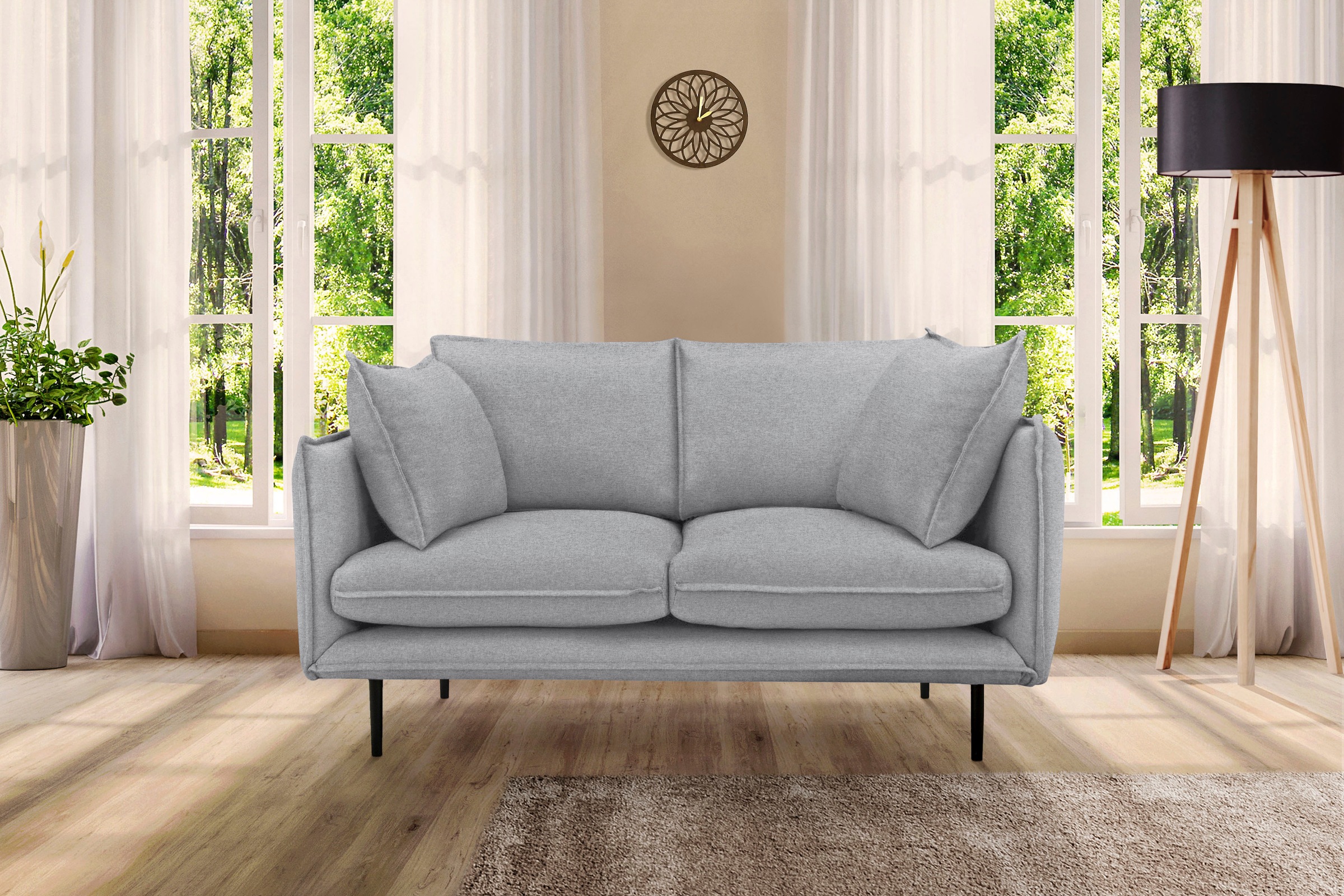 Home affaire 2-Sitzer »Somba« mit dickem Keder und eleganter Optik günstig online kaufen