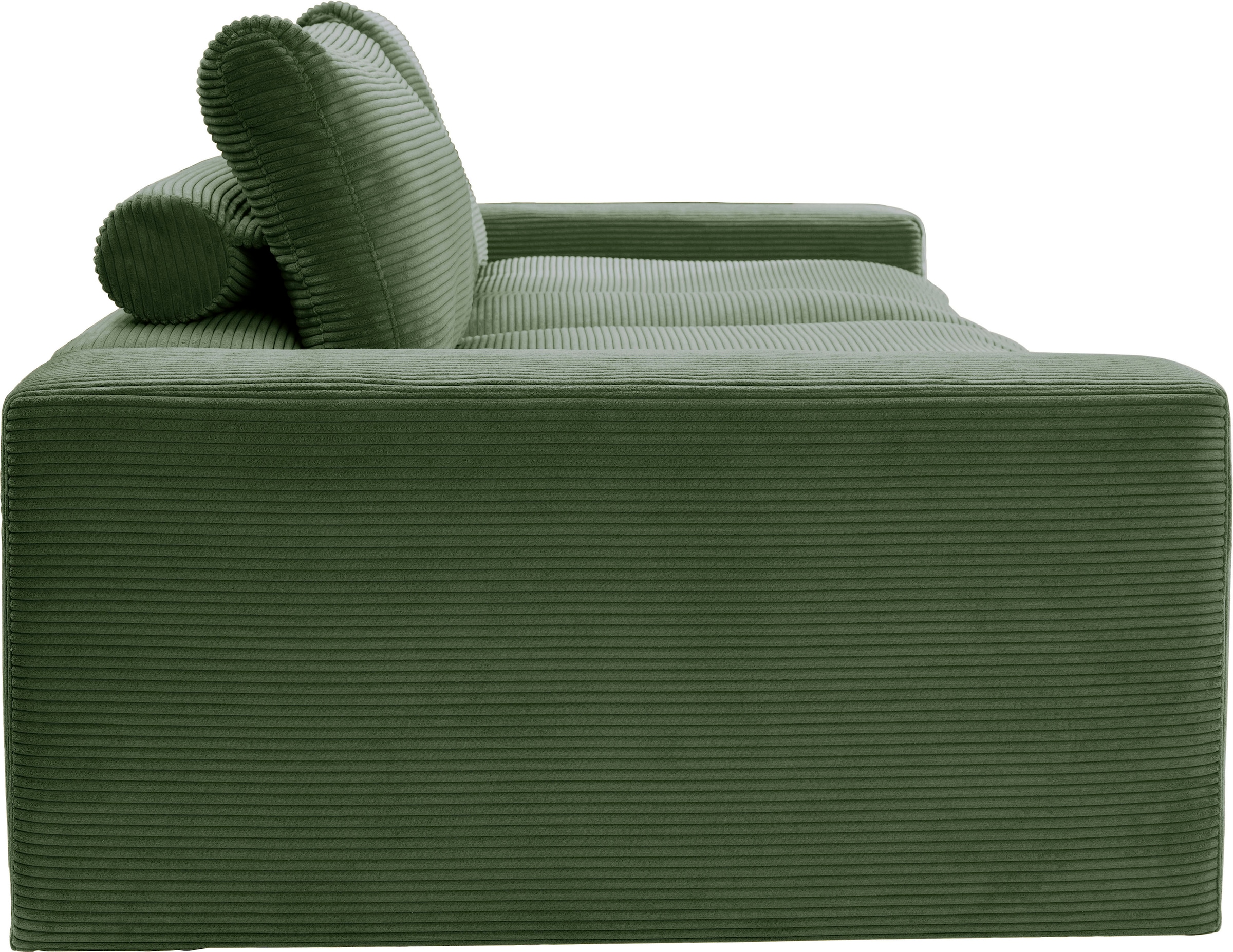 alina Big-Sofa »Sandy«, 296 cm breit und 98 cm tief, in modernem Cordstoff