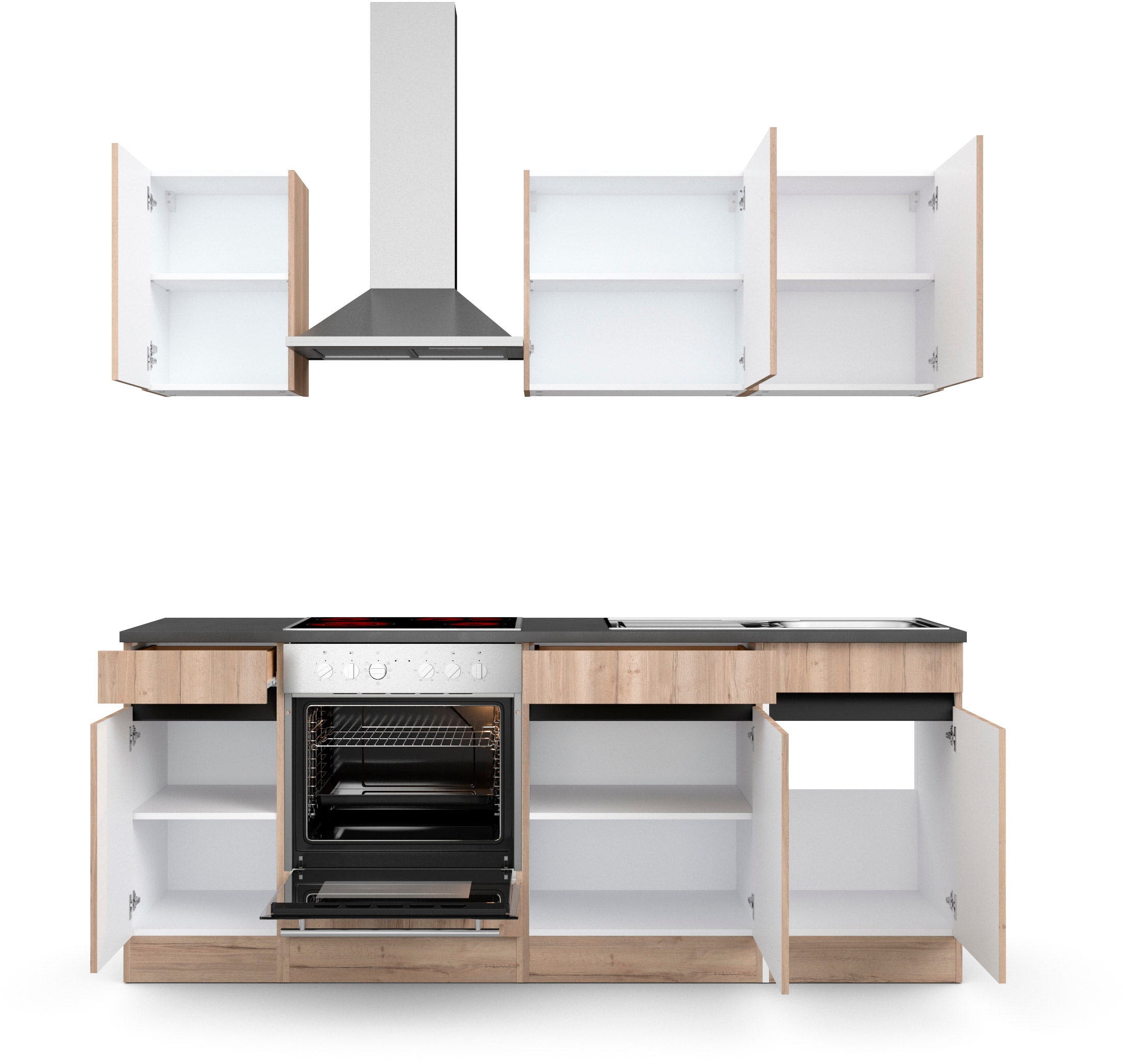 210 »Safeli«, Küche online wahlweise mit OPTIFIT oder cm, Geräte Hanseatic-E- kaufen ohne Breite