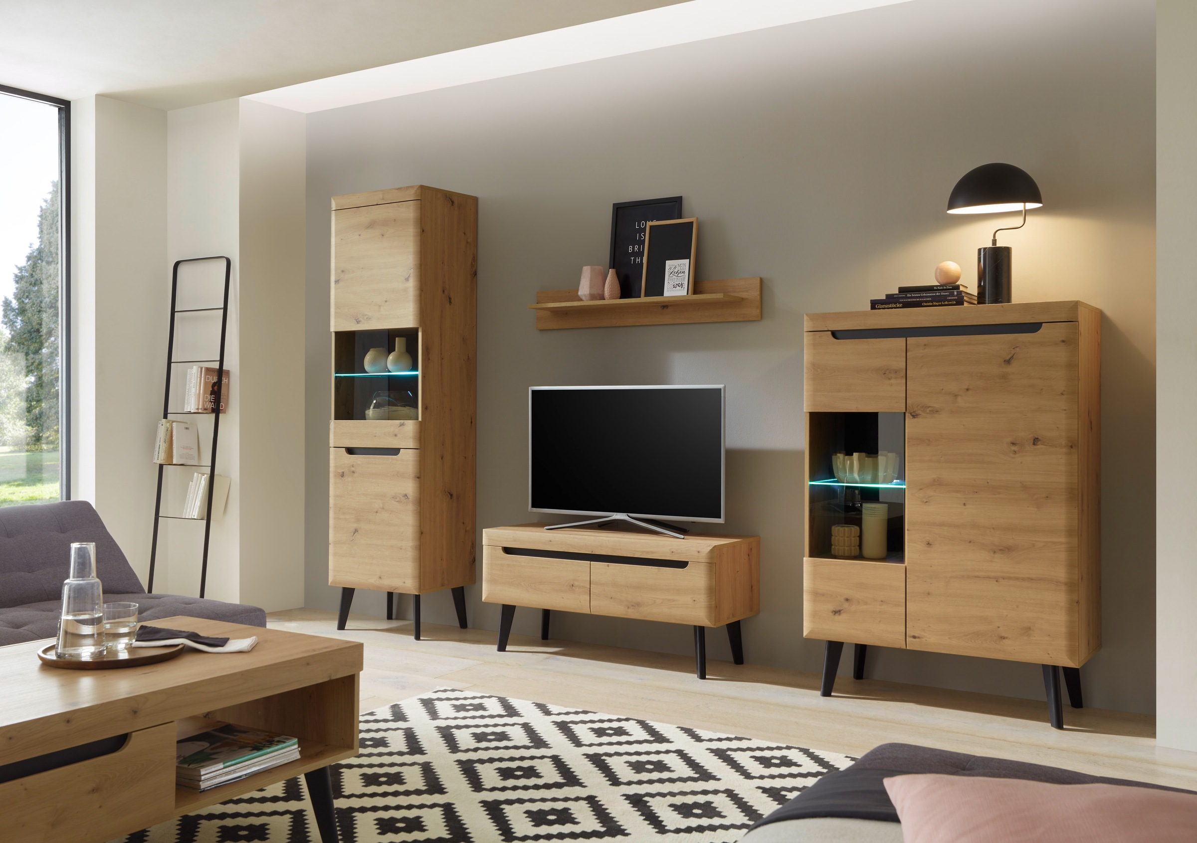 INOSIGN Wohnwand »Torge, Anbauwand, Schrankwand, Mediawand, Wohnzimmer-Set« günstig online kaufen