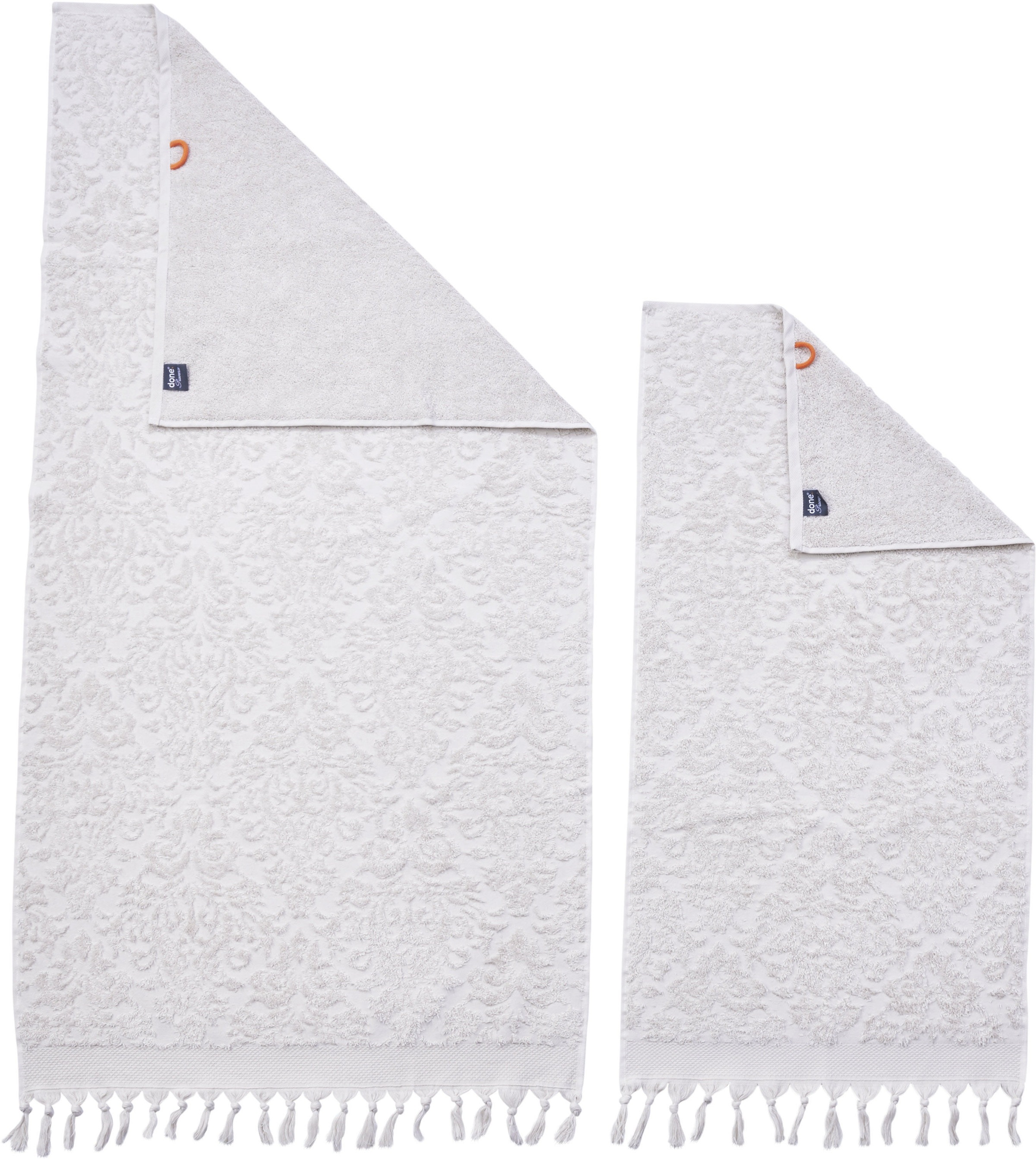 done.® Handtuch Set »Provence Ornaments« Uni-Farben, Ornamente, mit Fransen günstig online kaufen