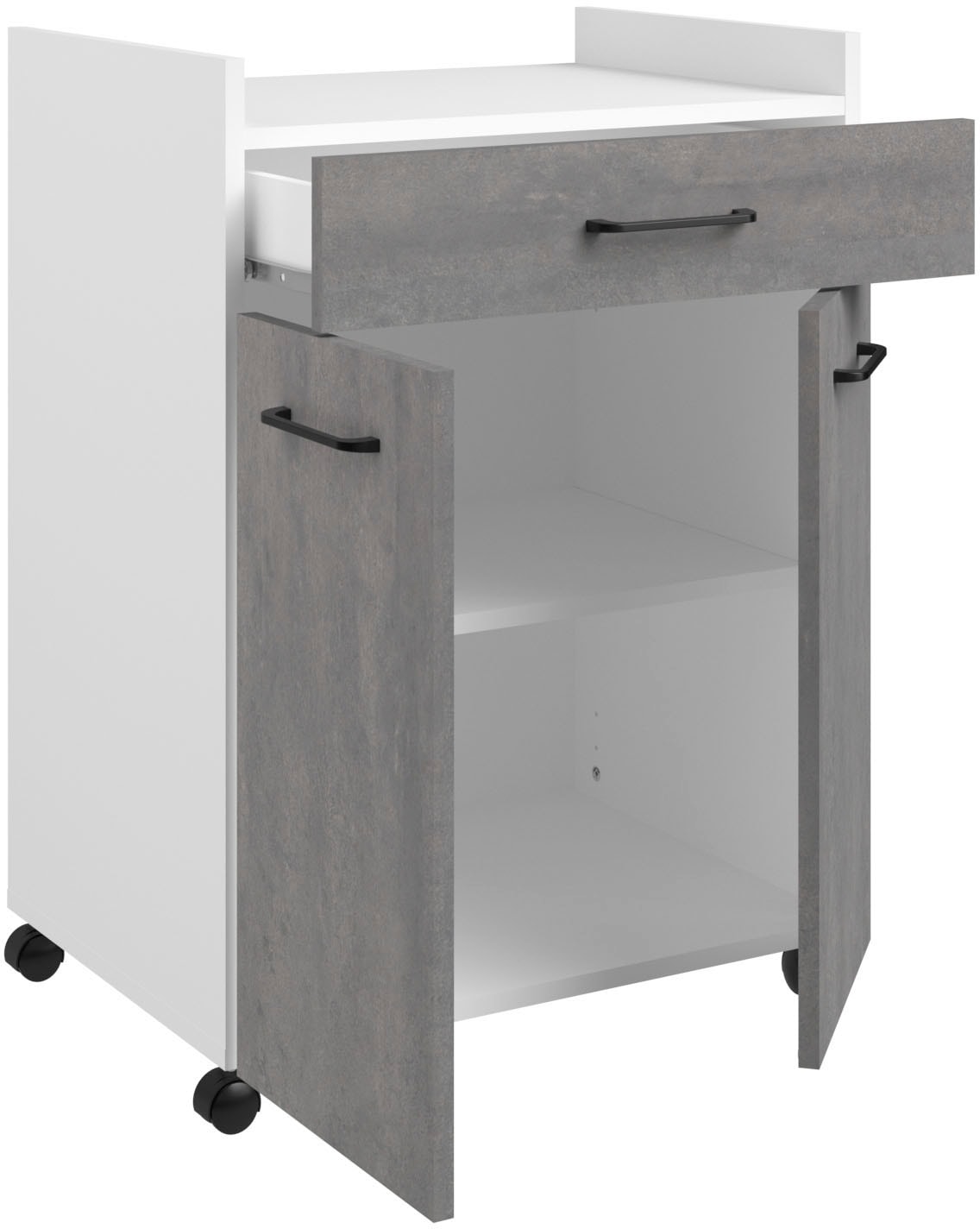 Parisot Schrank-Set »Parisot, Malice 5 - Buffet, Beistellschrank / Insel auf Rollen« Buffet, Beistellschrank, Insel - Mehrzweckrank Set, 3 Stk. tlg.