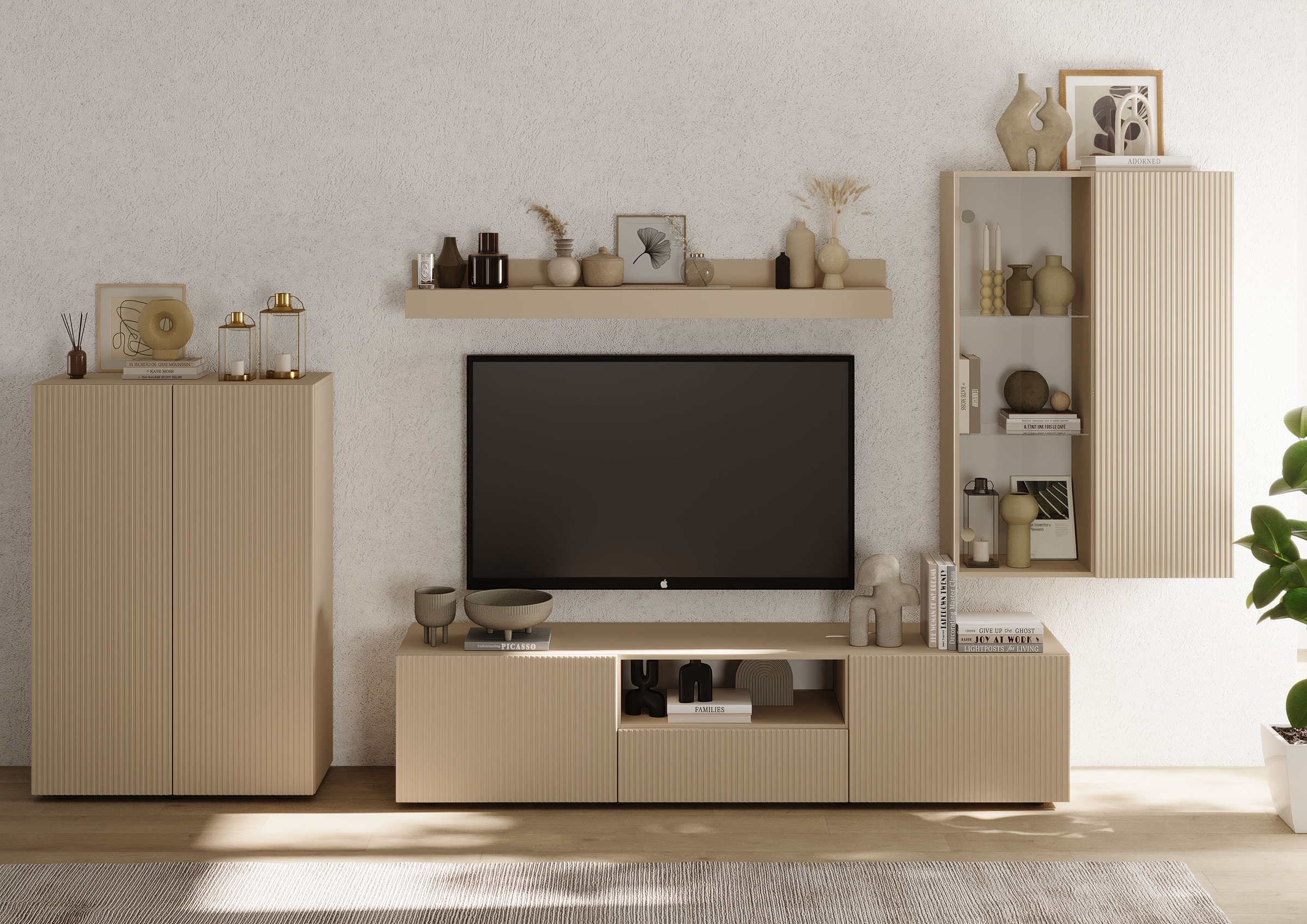 INOSIGN Wohnwand »Rio, 4tlg. Breite 300 cm, modernes, elegantes Wohnzimmer- günstig online kaufen
