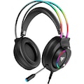 Hyrican Gaming-Headset »Striker Halo ST-GH707 Headset, schwarz, RGB-Beleuchtung, USB, 3,5 mm Klinke, Over Ear«