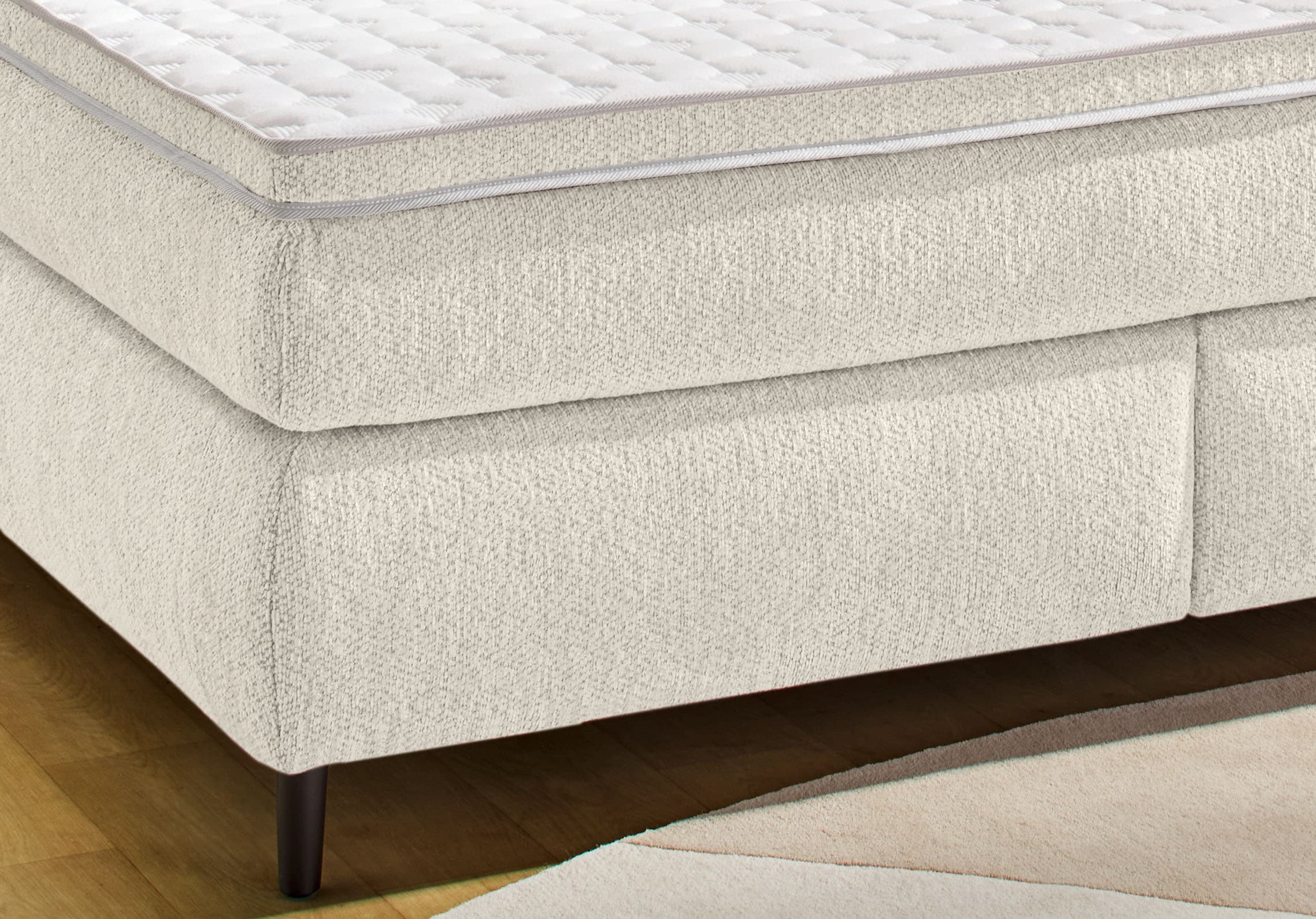 Jockenhöfer Gruppe Boxspringbett »Isabella, in 160x200cm oder 180x200 cm, Härtegrade wählbar« inkl. 7-Zonen-TTFK-Matratze und Kaltschaumtopper
