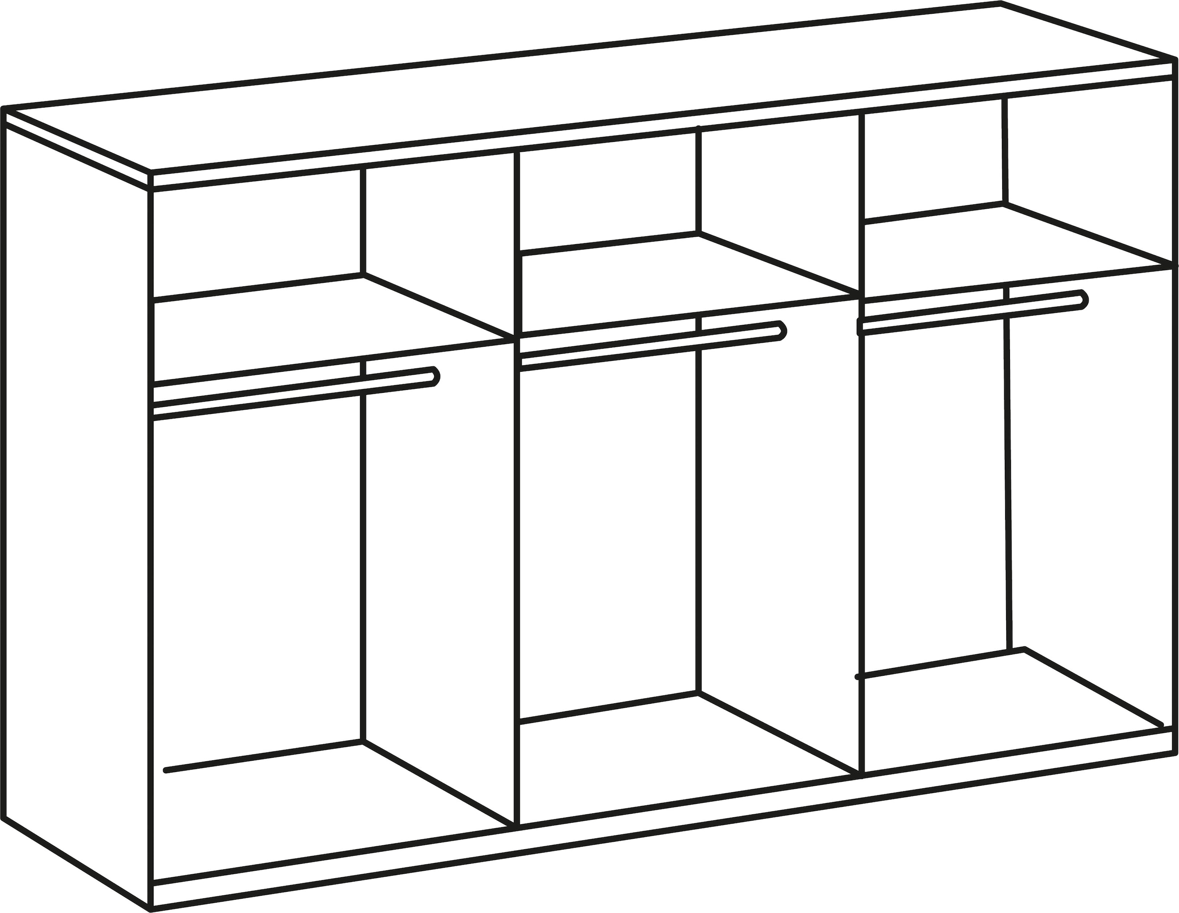 Wimex Schwebetürenschrank »Level by fresh to go«, mit Synchronöffnung