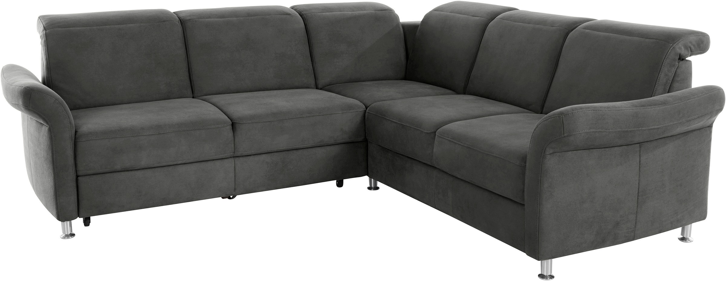 sit&more Ecksofa »Darwin L-Form«, inklusive Federkern, wahlweise mit Kopfteilverstellung, Bettfunktion