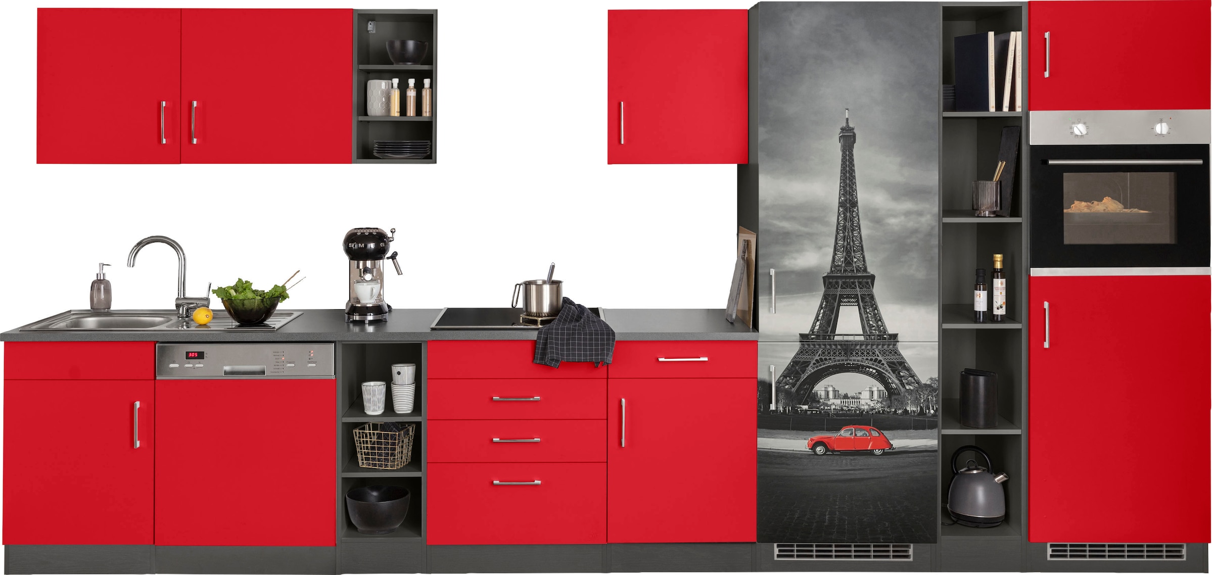 KOCHSTATION Küchenzeile »KS-Paris – Küchen mit einzigartigen Fotomotiven au günstig online kaufen