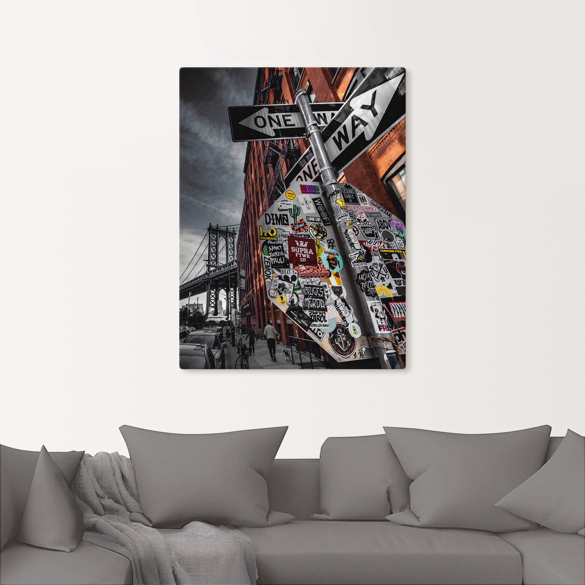 Artland Wandbild "New York Street Fotografie", Amerika, (1 St.), als Alubil günstig online kaufen