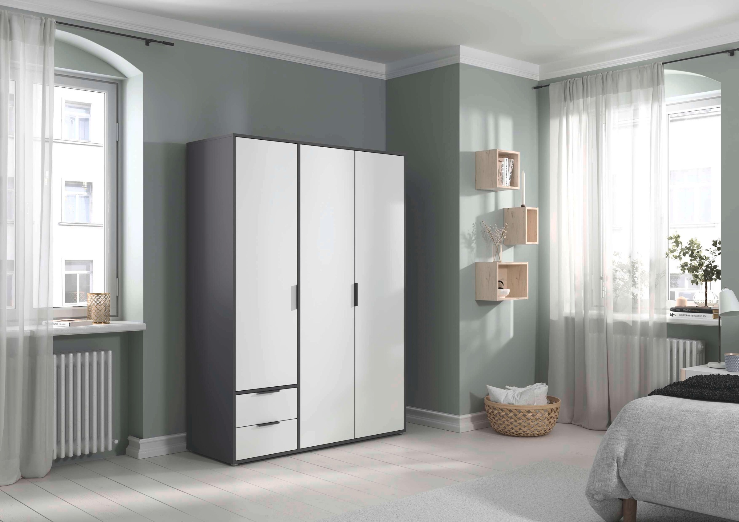 INOSIGN BY RAUCH Kleiderschrank »Kleiderschrank Schrank Garderobe Schlafzimmer Stauraum PAULLY«, (mit 3 Griff-Varianten), OTTOS CHOICE 3 Griffvarianten MADE IN GERMANY