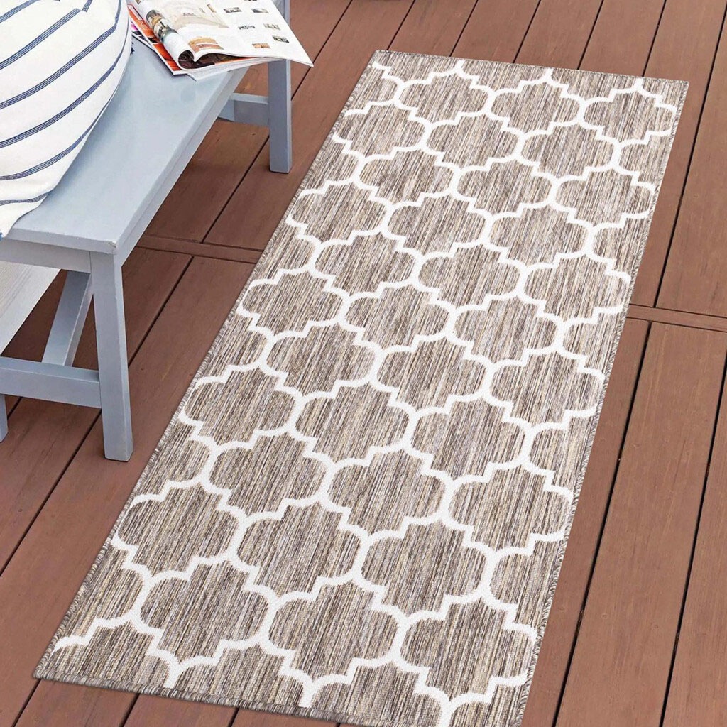 Carpet City Outdoorteppich »Outdoor 462«, rechteckig, 5 mm Höhe, Läufer, UV-beständig, Flachgewebe, auch quadratisch, In- und Outdoor