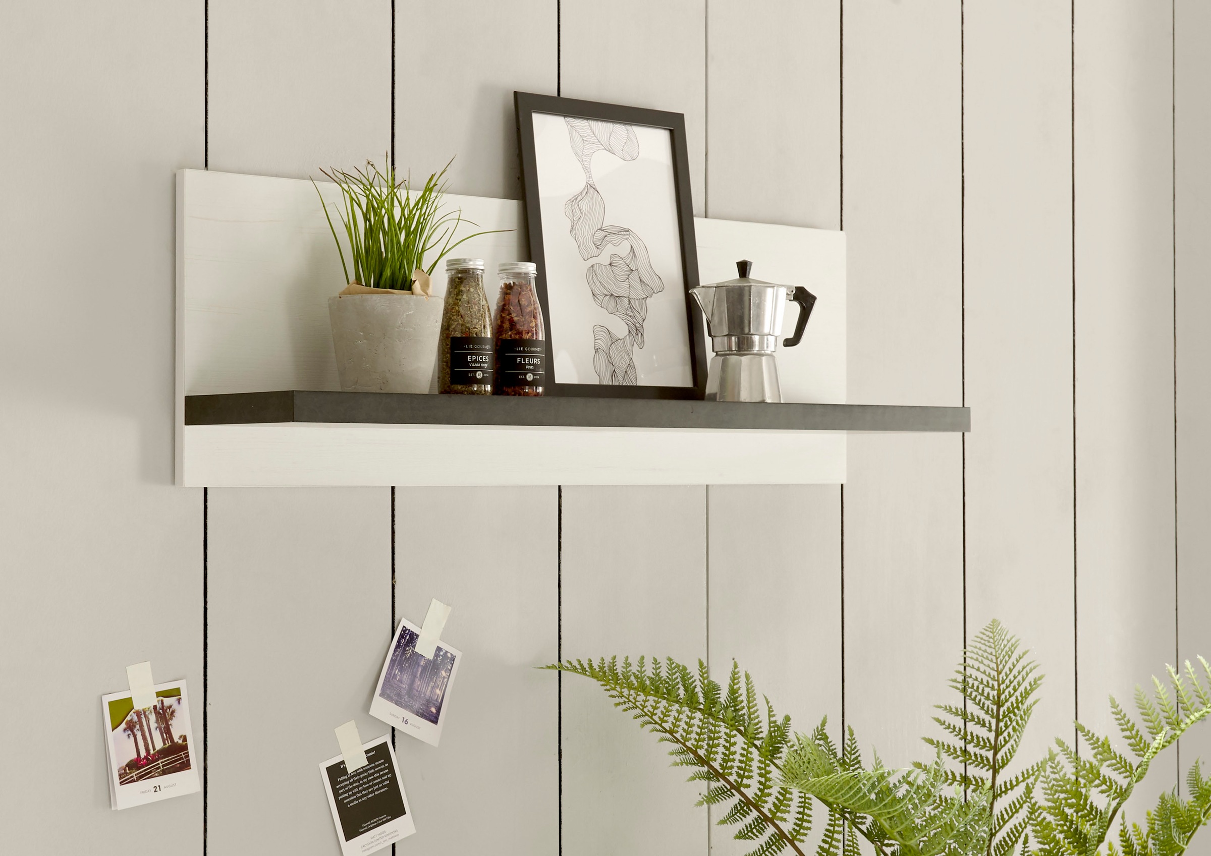 Home affaire Wandregal »Sherwood«, Breite 90 cm, in modernem Holz Dekor, 28 günstig online kaufen
